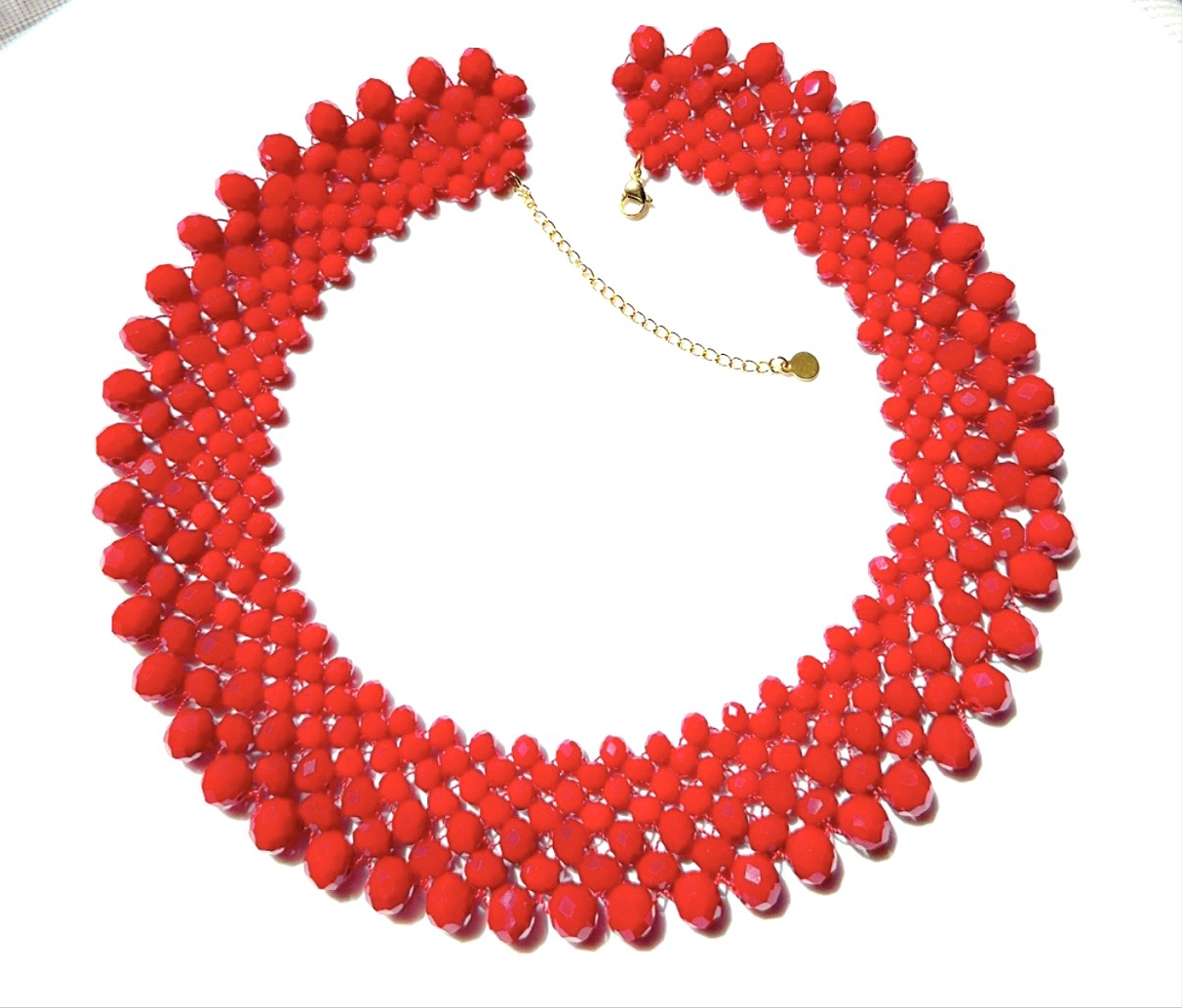Red Crystal Choker Necklace