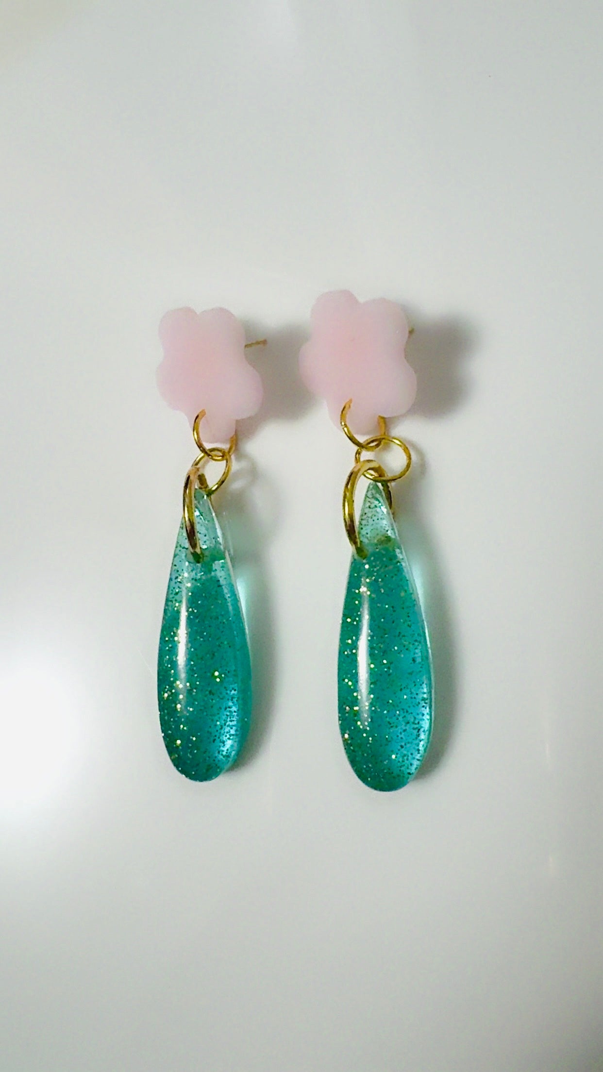 Mint Chandelier Ear Candy