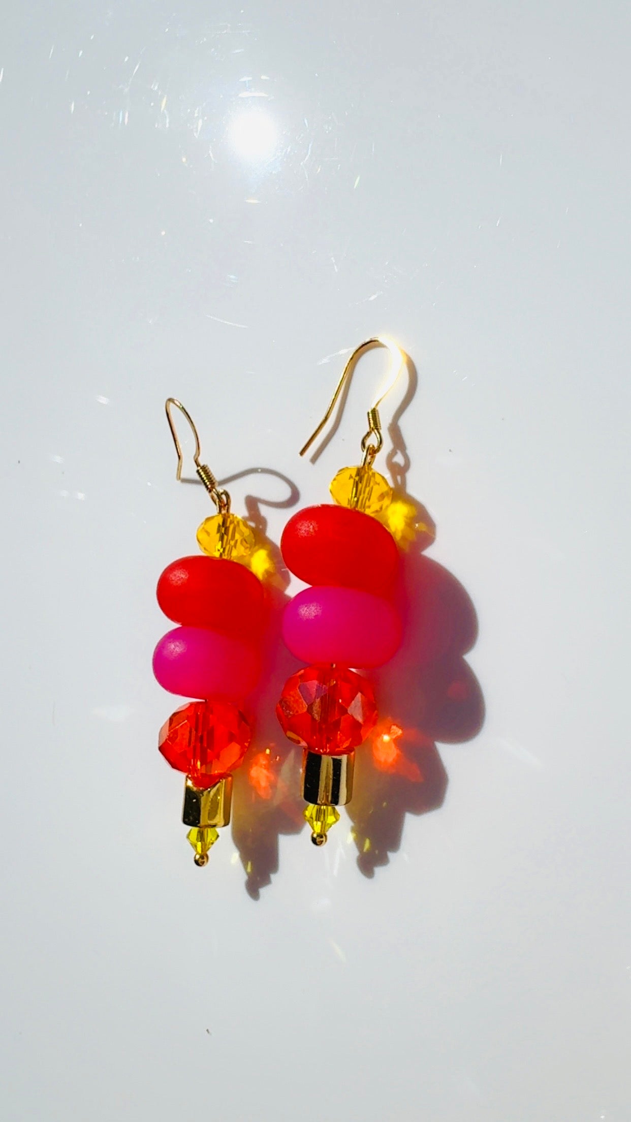 Sunset Crystal Stack Earrings
