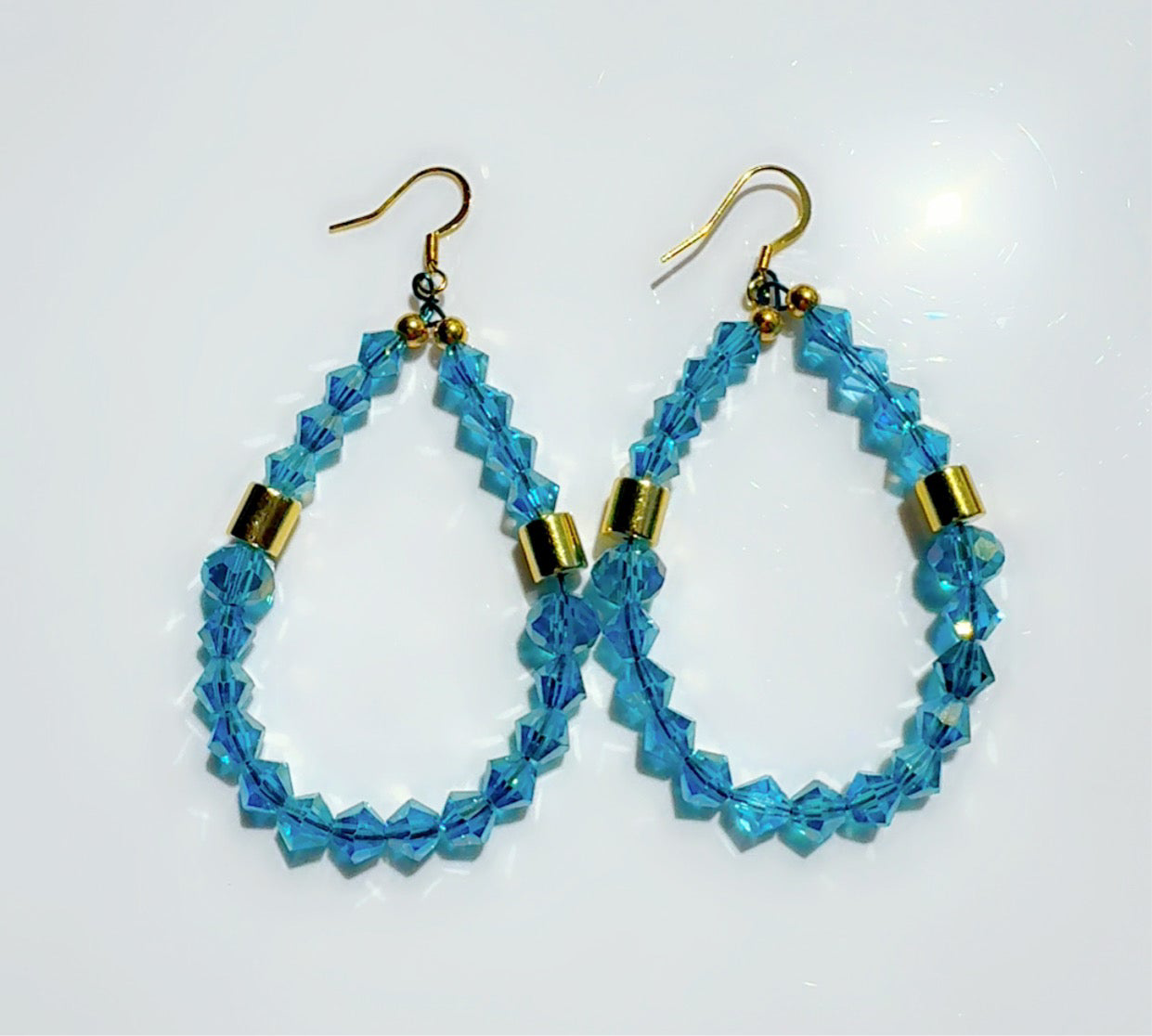 Blue Sky Crystal Earrings Candy