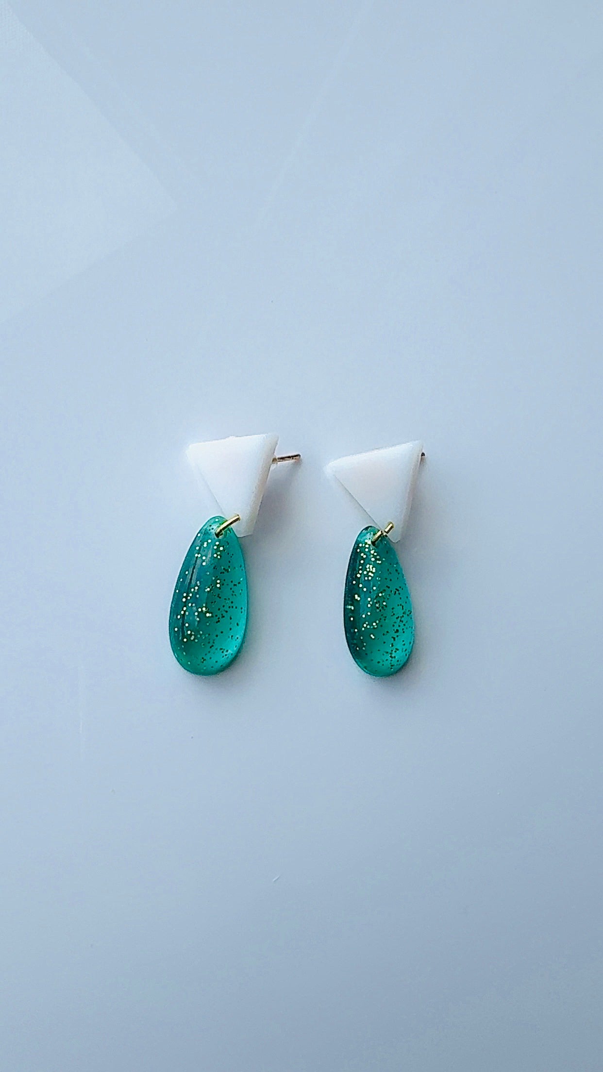 Blue Raindrop Dangles