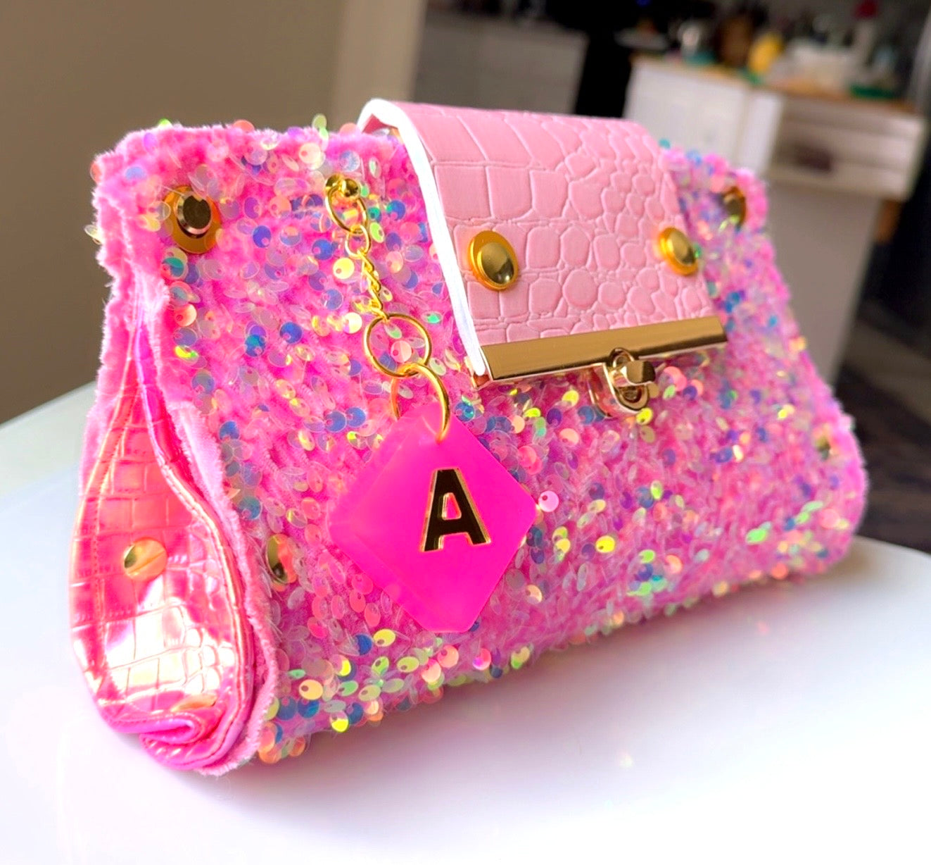 16 Candles Prom Sequin Clutch