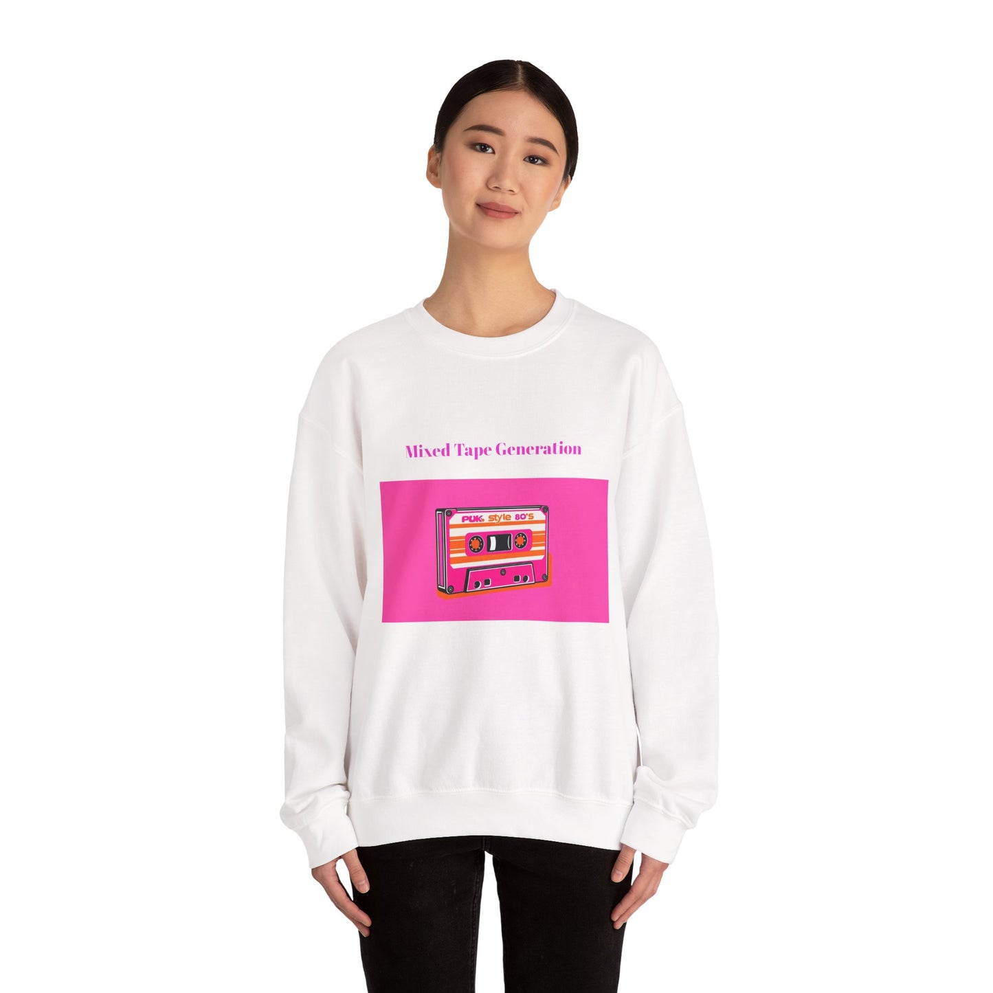 Mixed Tape Generation Sweatshirt — Retro Cassette Graphic Crewneck