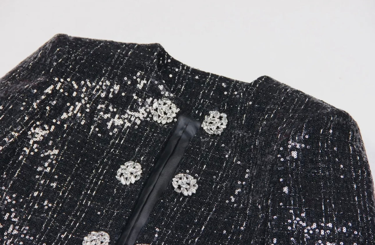 CoCo Black Sequin Jacket