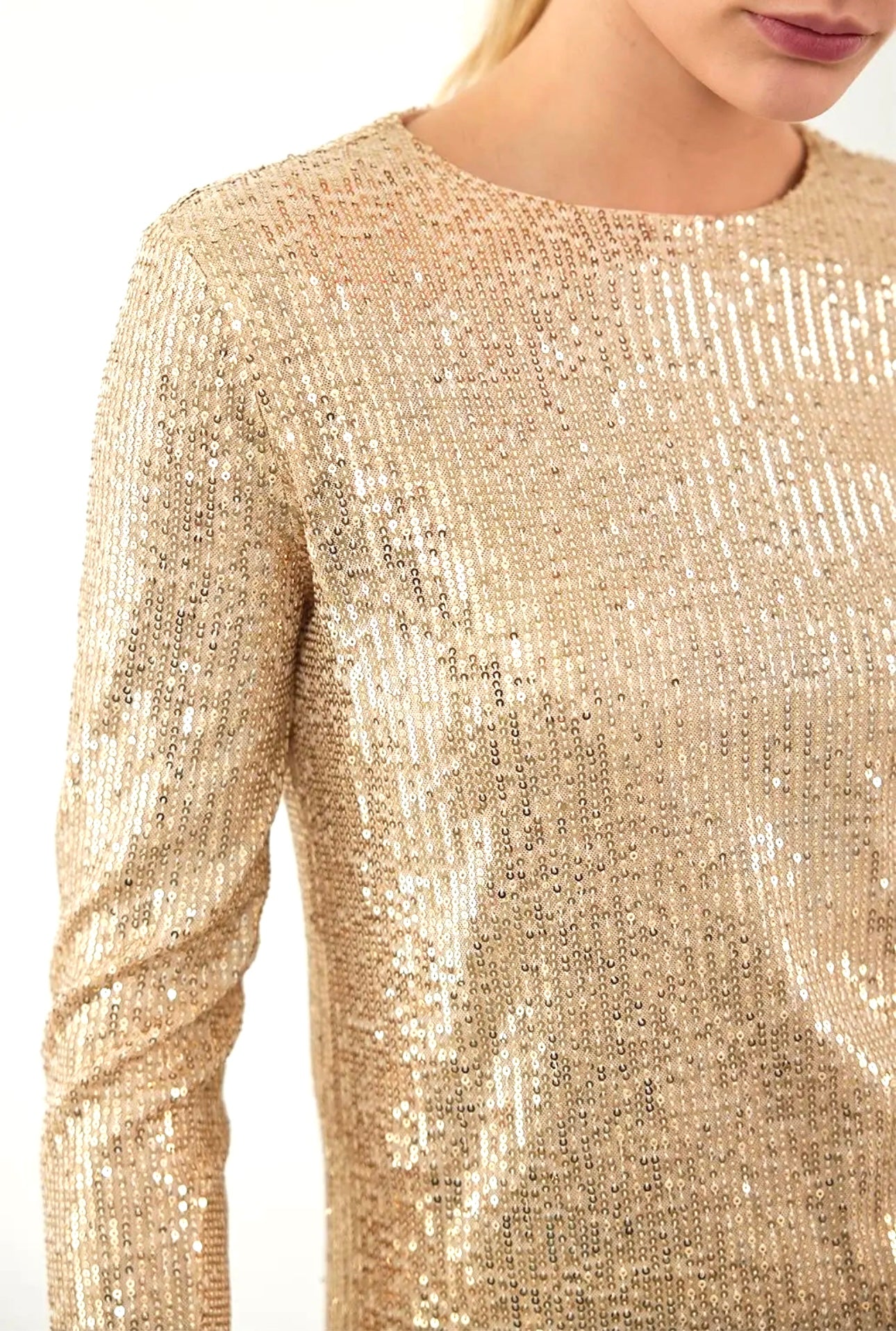Gold Sequin Top