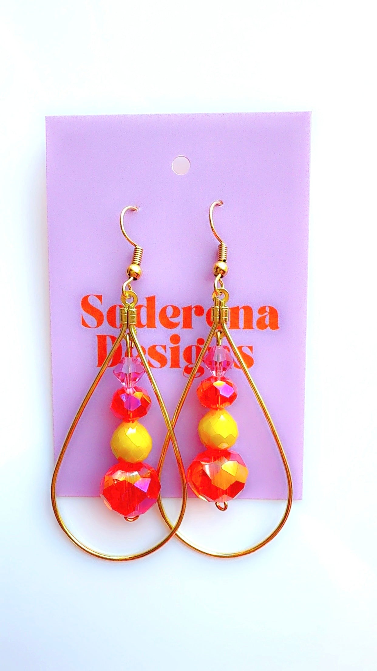 Sunset Dangle Hoop Ear Candy