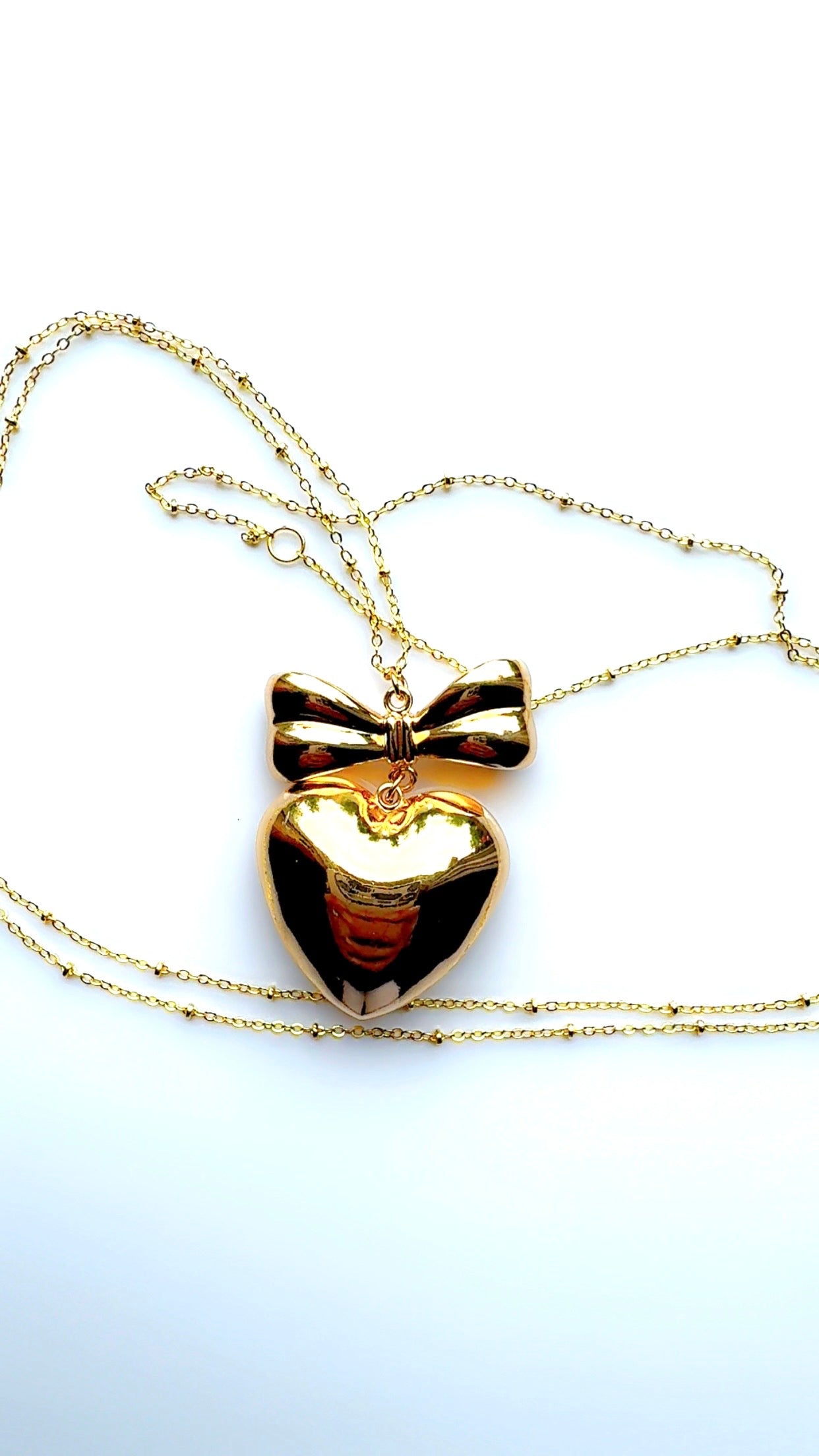 Golden Heart Maxi Necklace