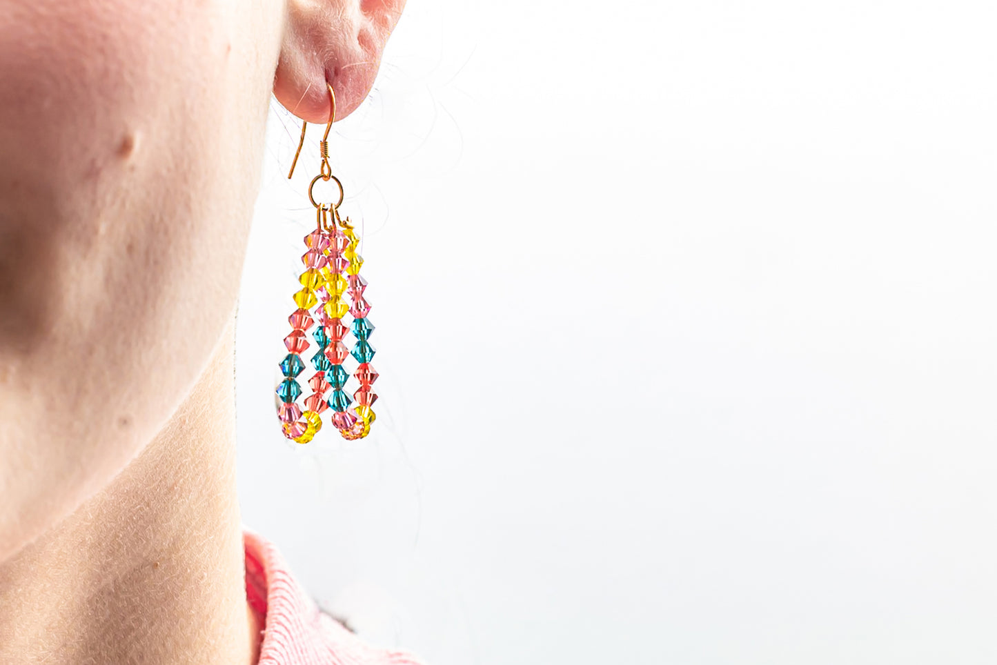 AS Color Pop Ear Candy Double Hoop Dangle