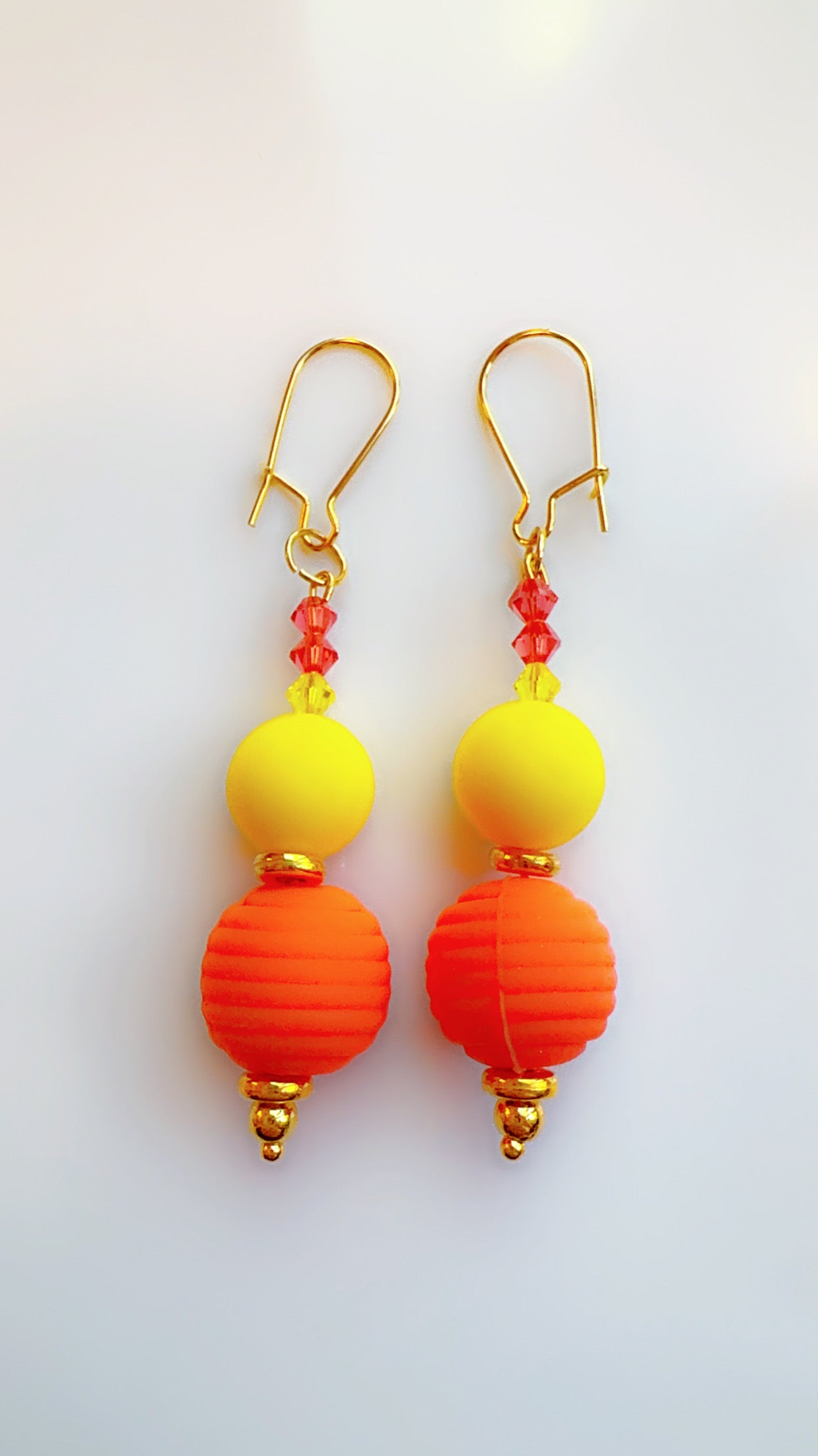 Color Pop Ear Candy Double Bubble Orange Yellow Stack