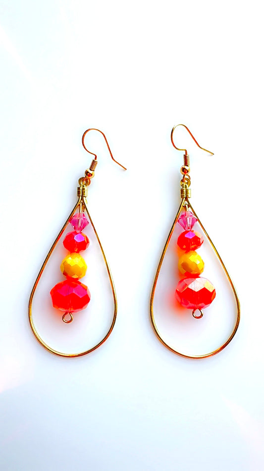 Sunset Dangle Hoop Ear Candy