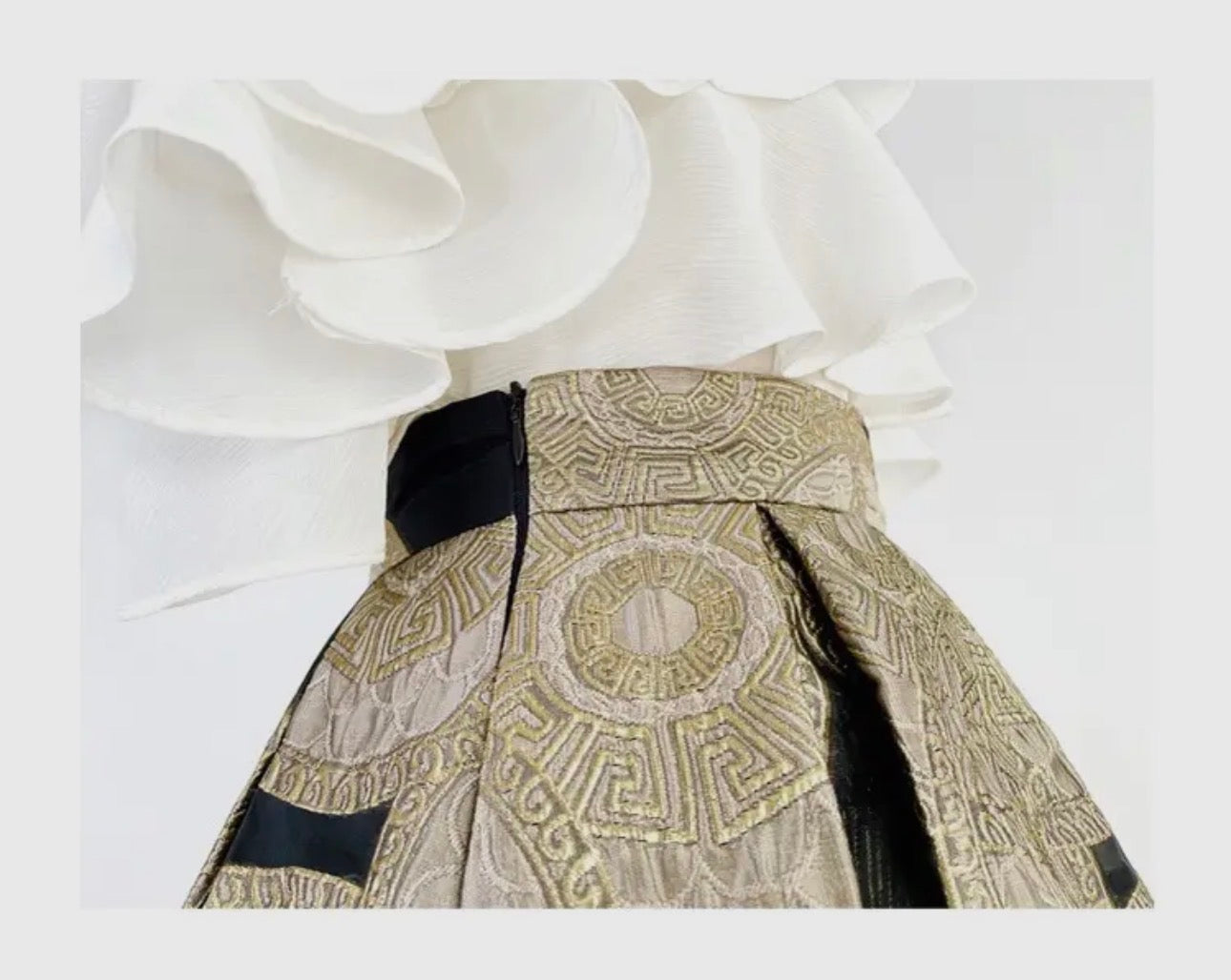 Embroidered Tutu Full Skirt