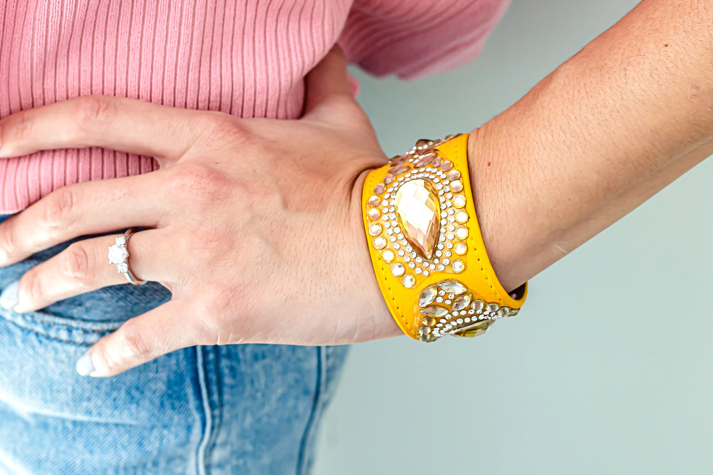 SOLD OUT Color Pop Bracelet Yellow Cuff