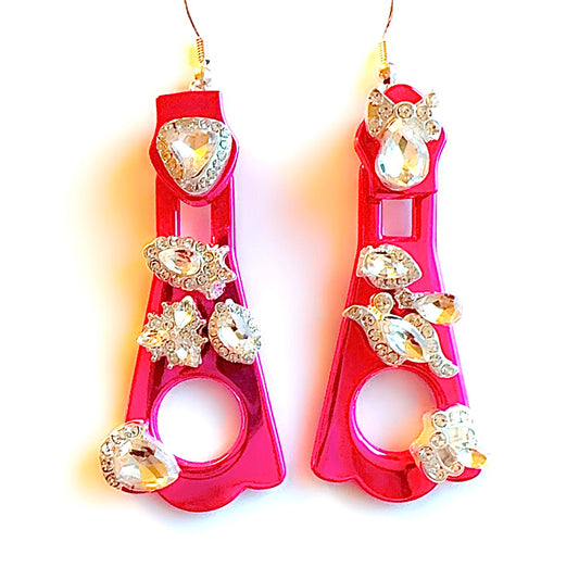 AS Color Pop Ear Candy Zipper Pull with Rhinestones *Signature Style for Brand. Best Sellers!