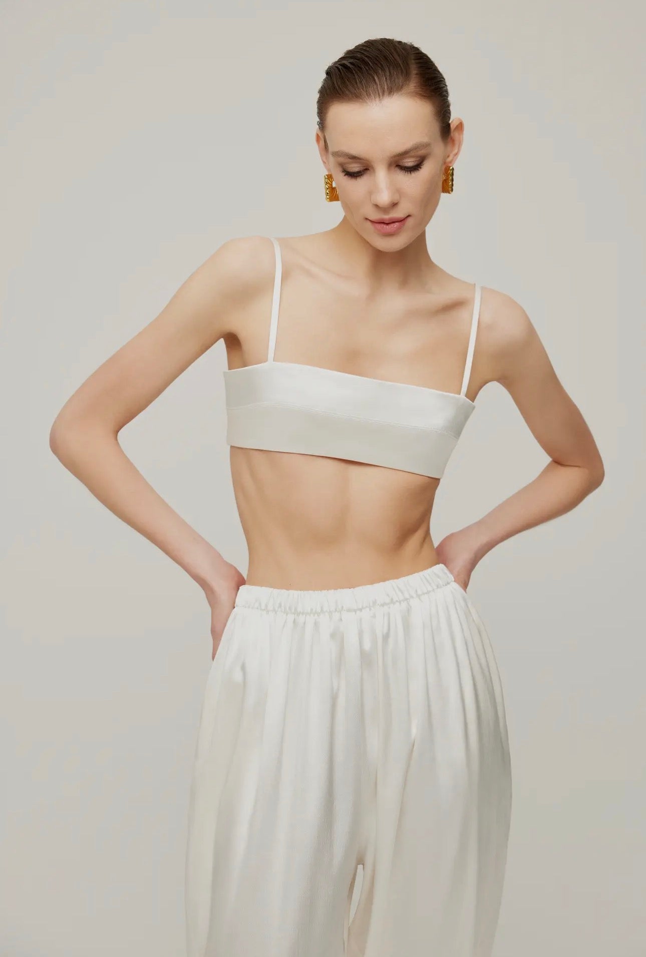 White Barcelona Pants and Top/Set