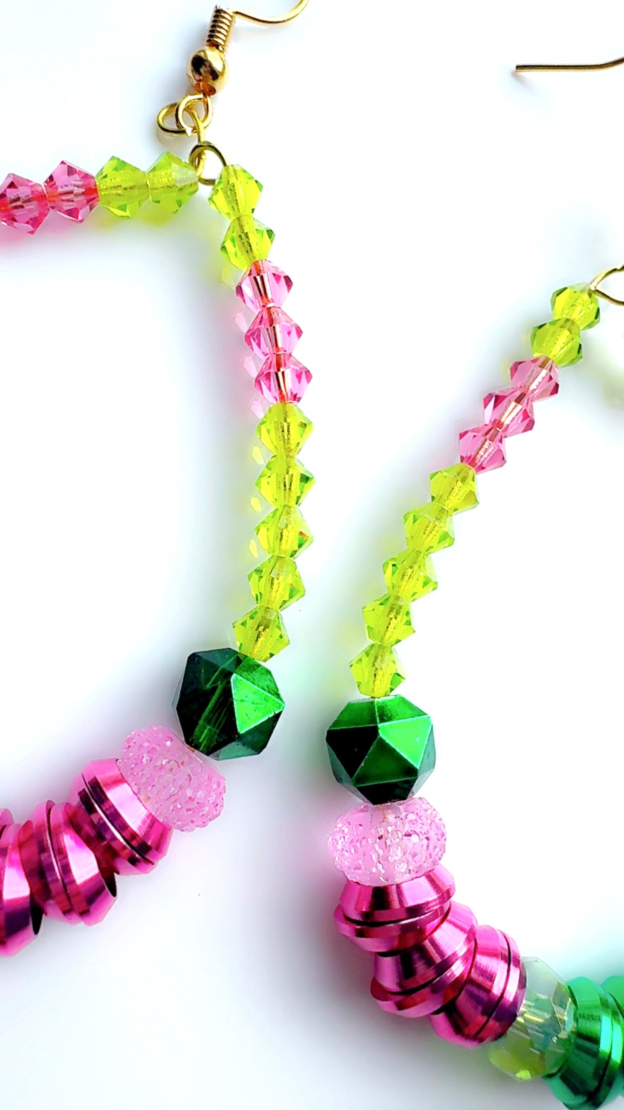 Wicked Crystal Long Hoop Ear Candy