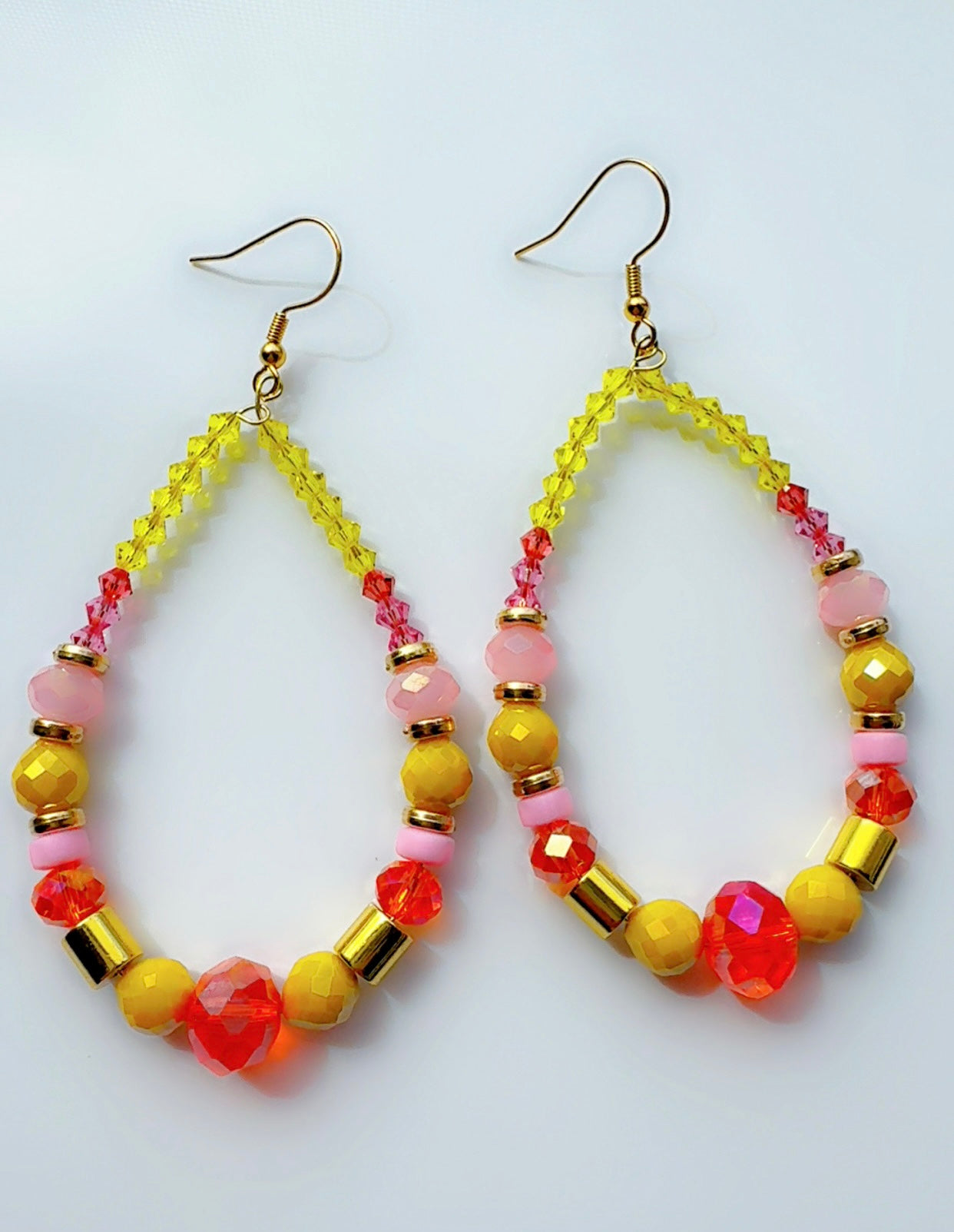 *Brand Signature Ear Candy Yellow Pink and Orange
