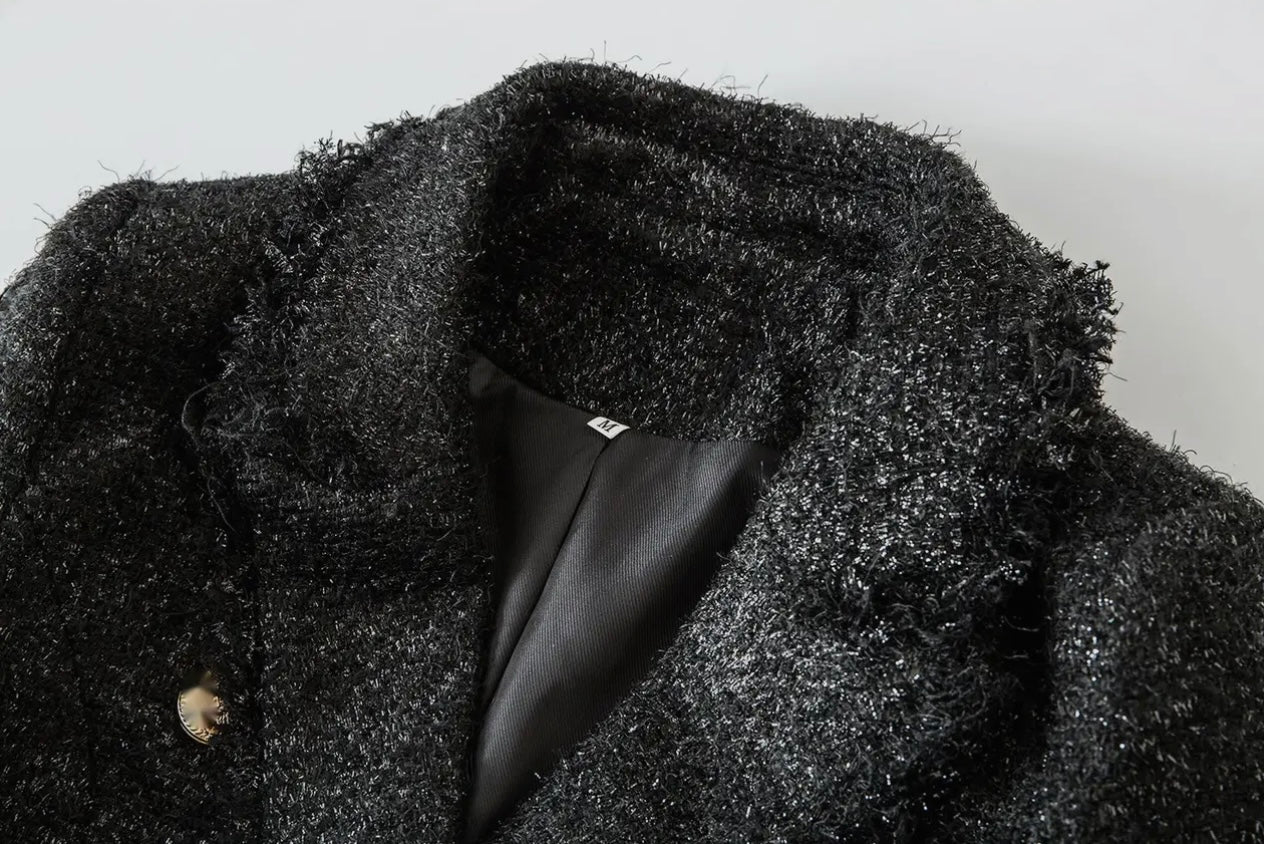 Black Tweed Blazer