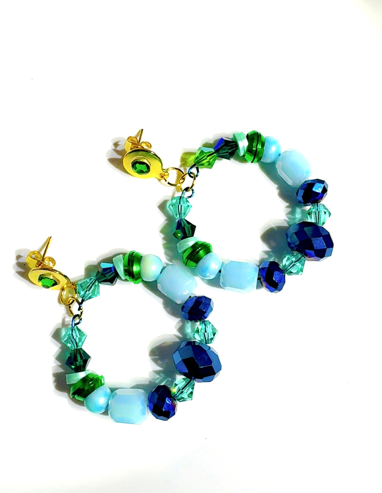 AS Color Pop Ear Candy Blue Green Circle Stack