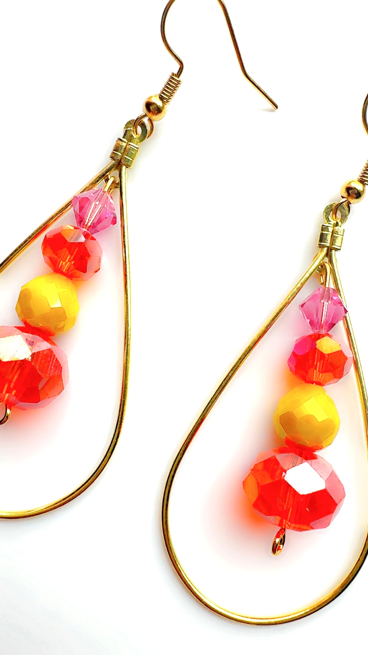 Orange Sunset Pendulum Ear Candy