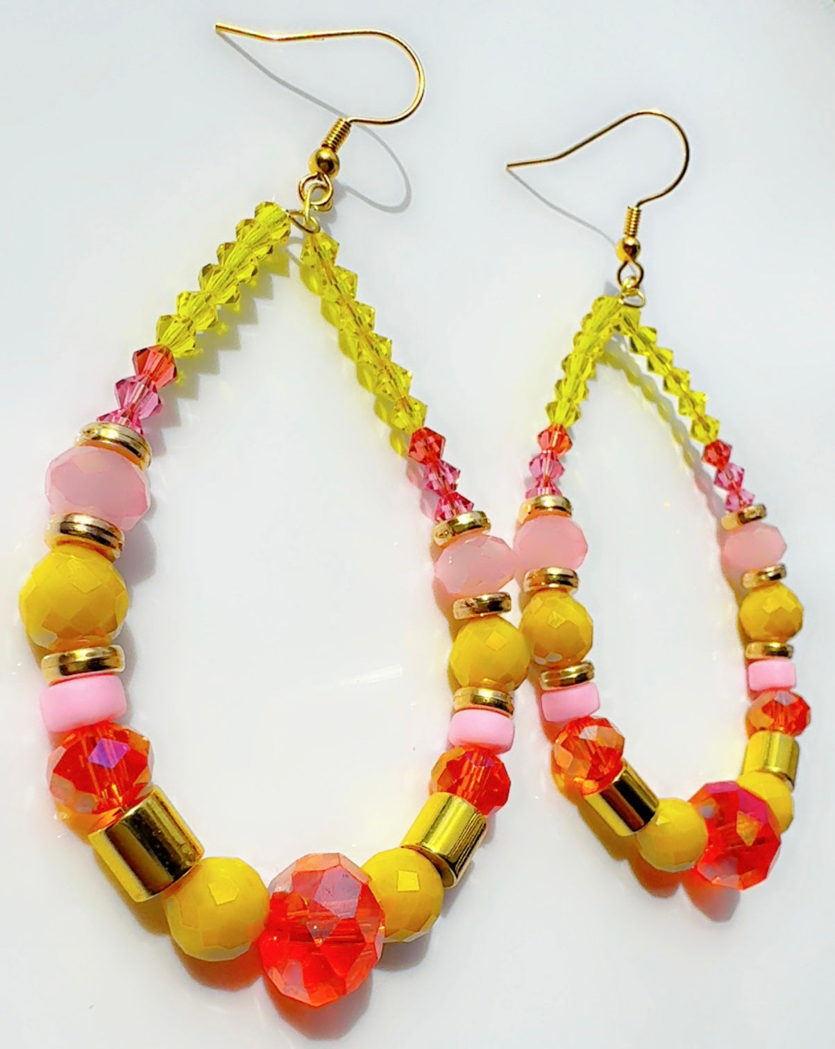 *Brand Signature Ear Candy Yellow Pink and Orange