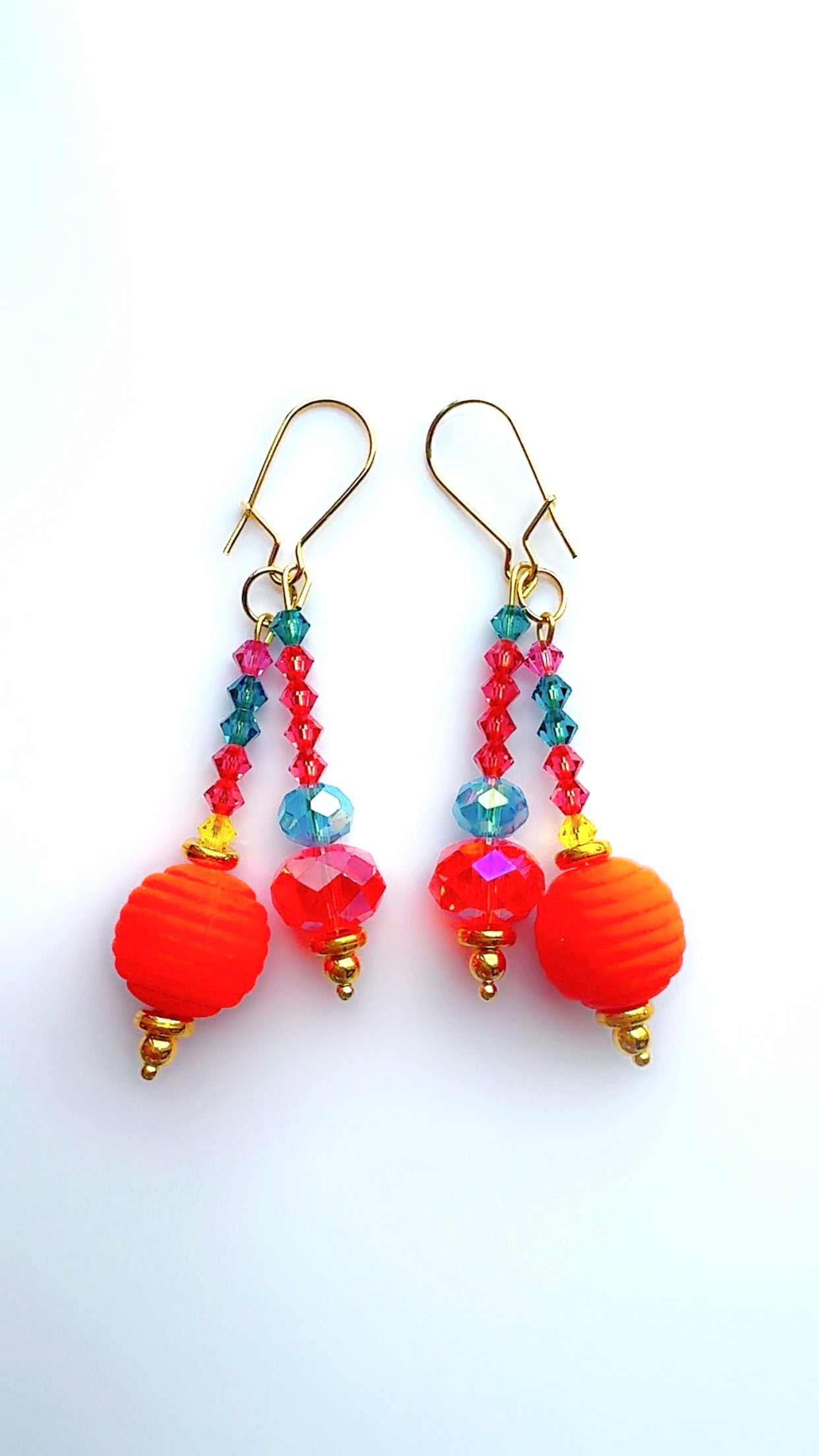 Color Pop Ear Candy Blue Orange Double Stack