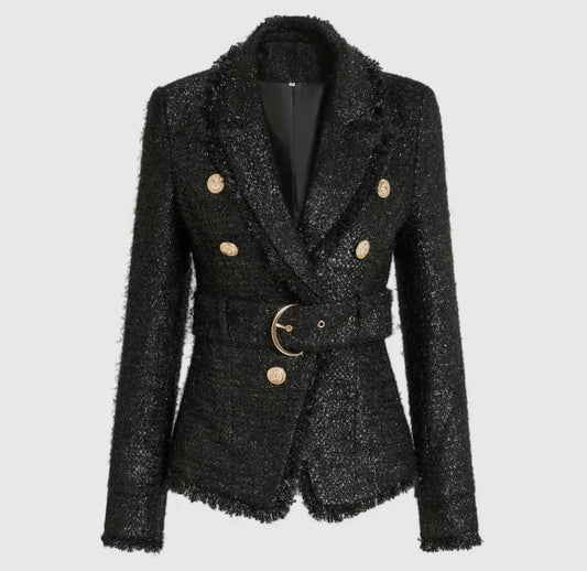 Black Tweed Blazer