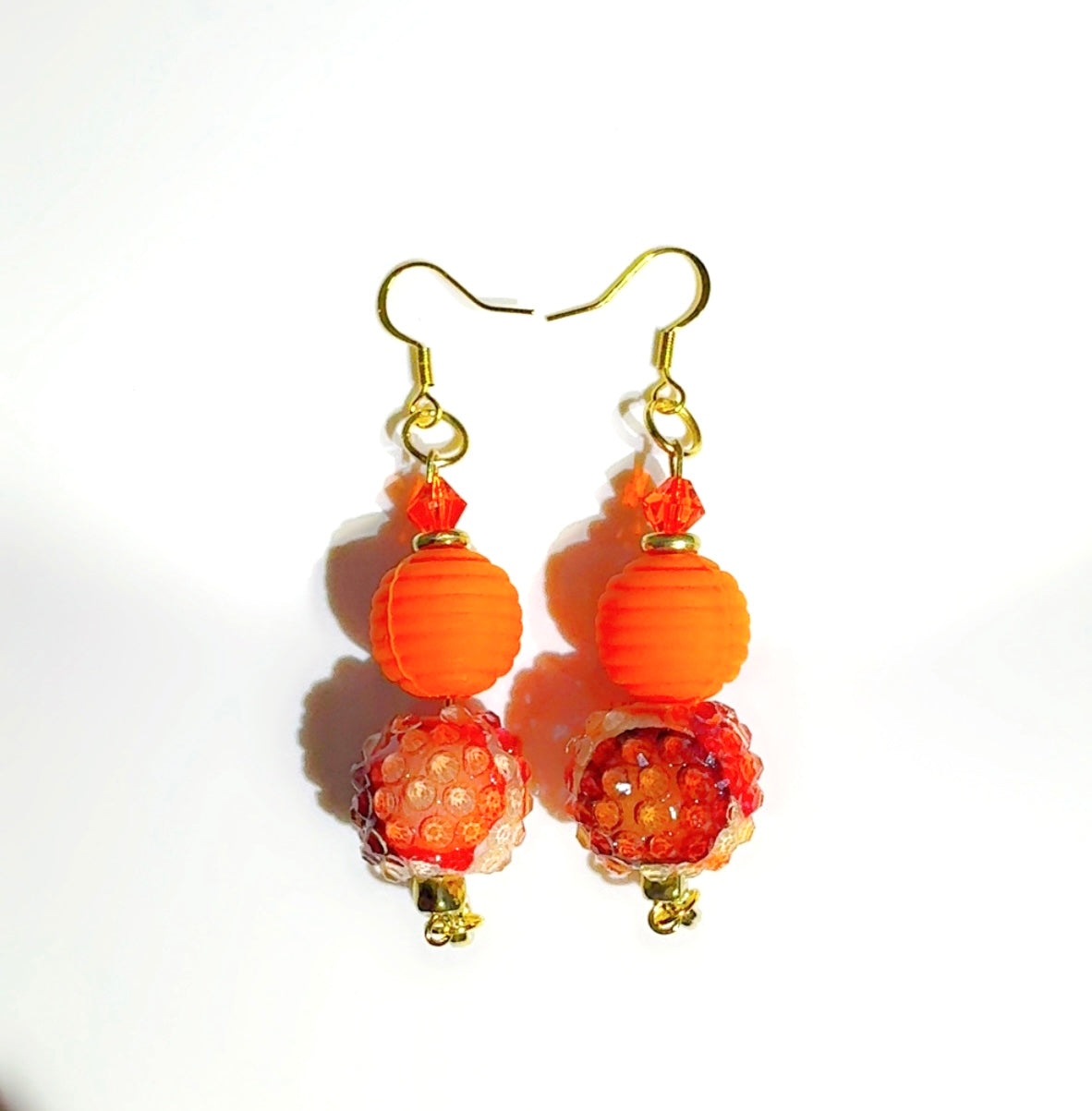 Ear Candy Ear Candy Orange Double Stack Large