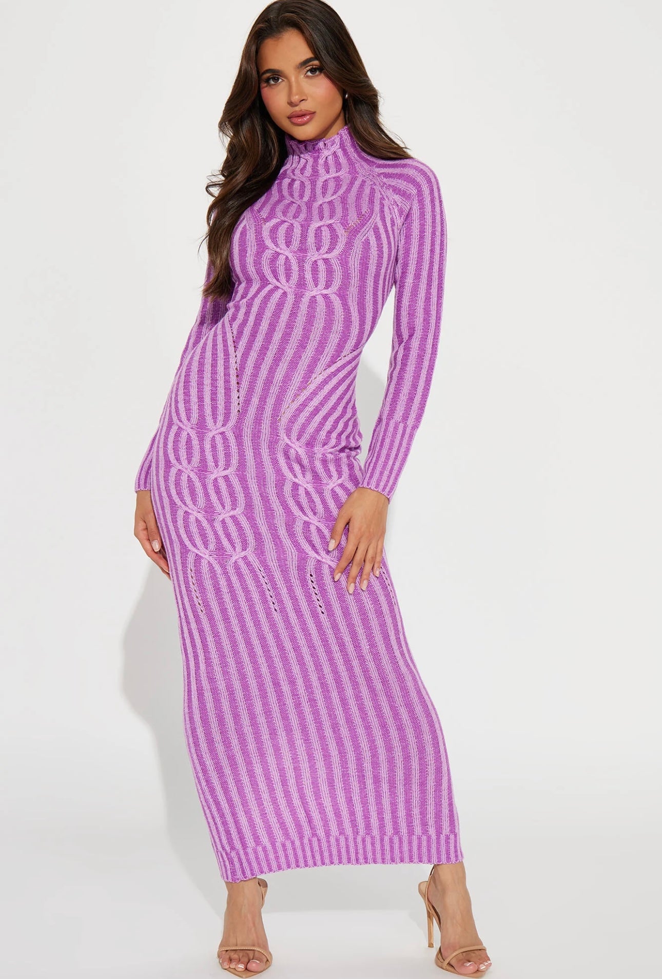 Purple Sweater Dress