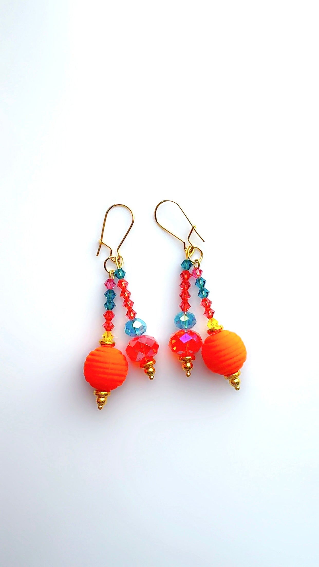 Color Pop Ear Candy Blue Orange Double Stack