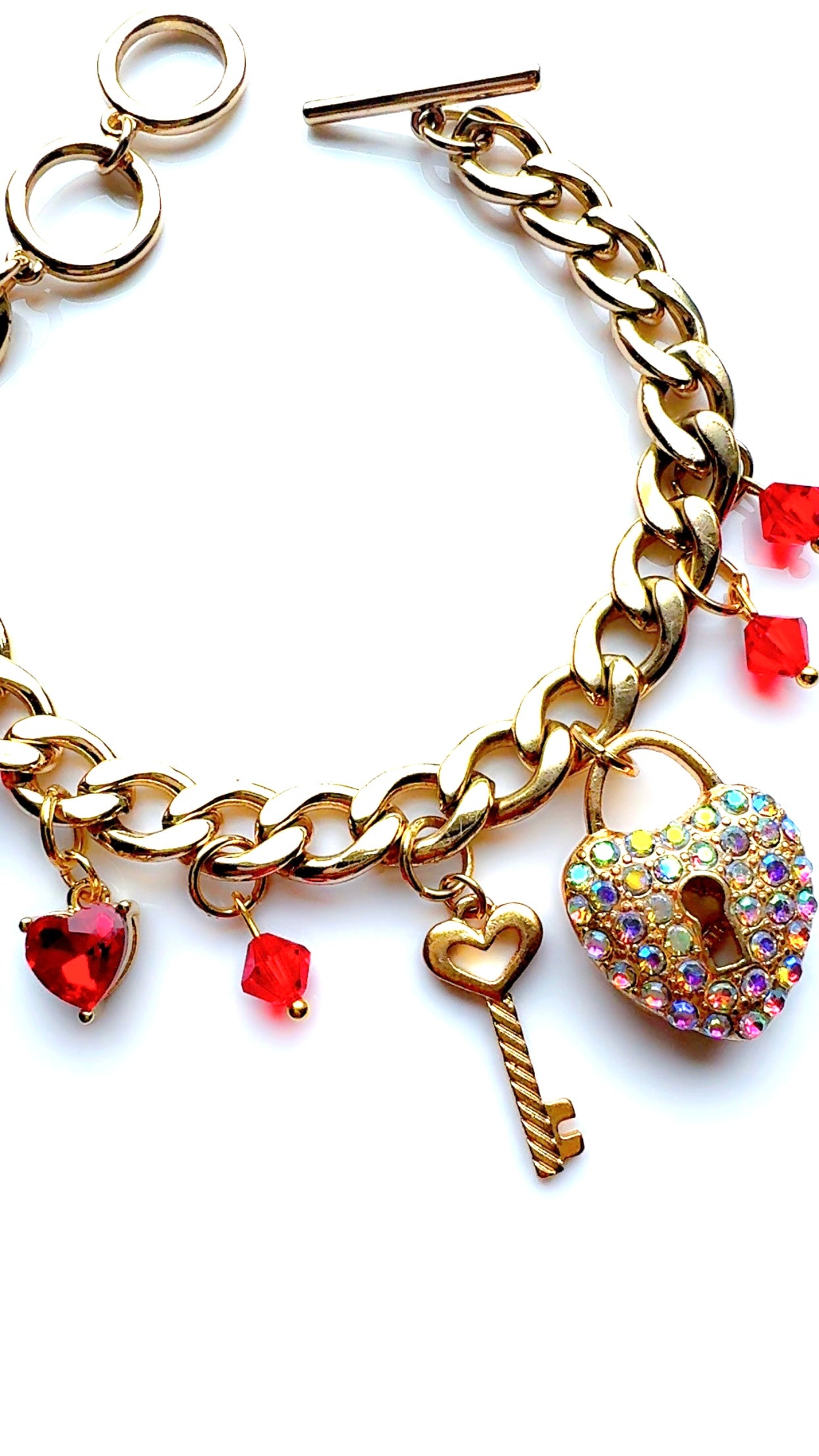 Key To My Heart Charm Bracelet