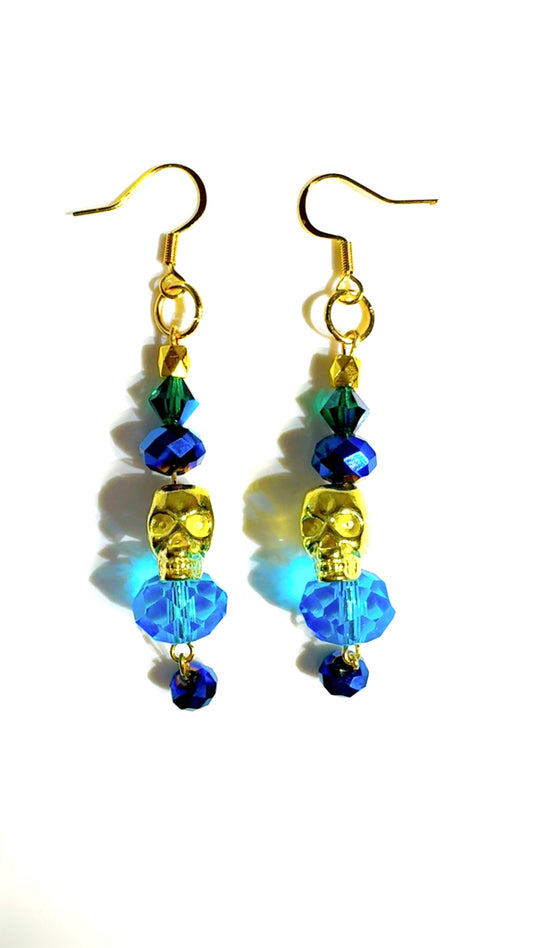 Color Pop Ear Candy Blue Stack Skull