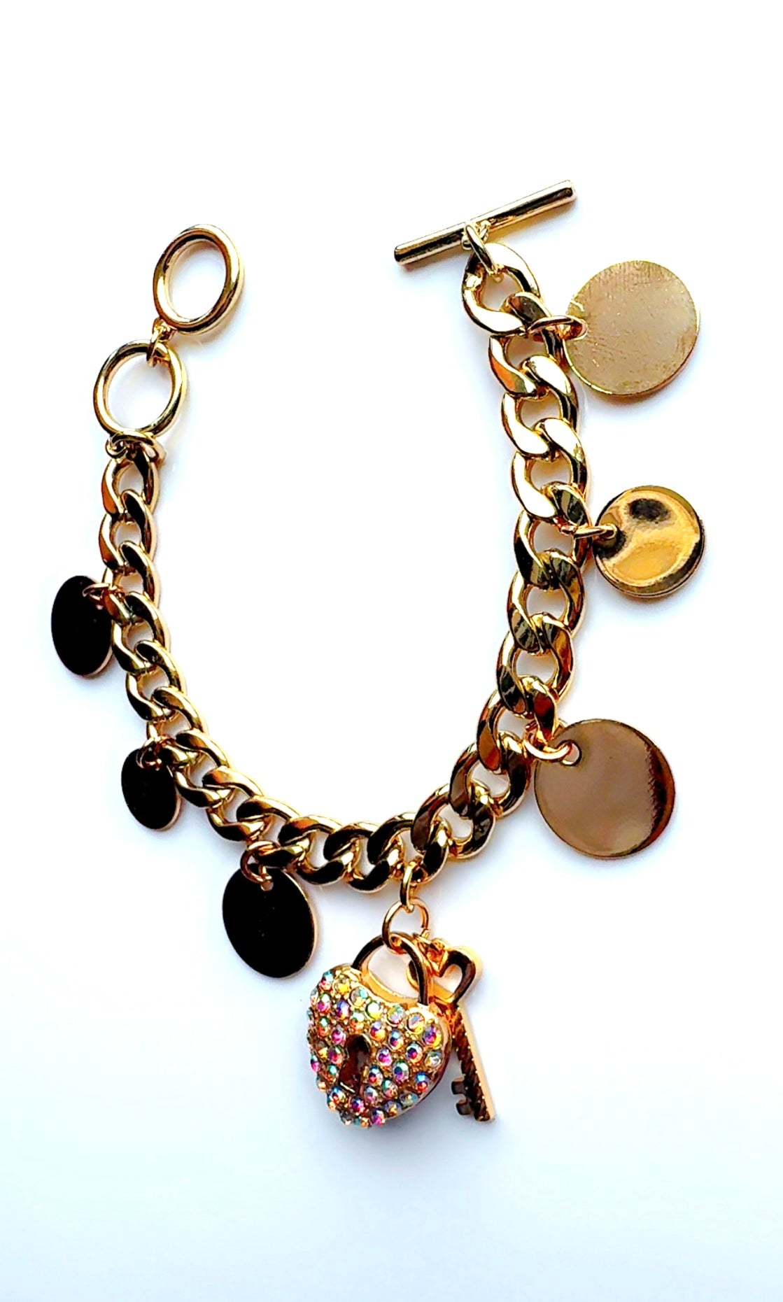 Key To My Heart Charm Bracelet