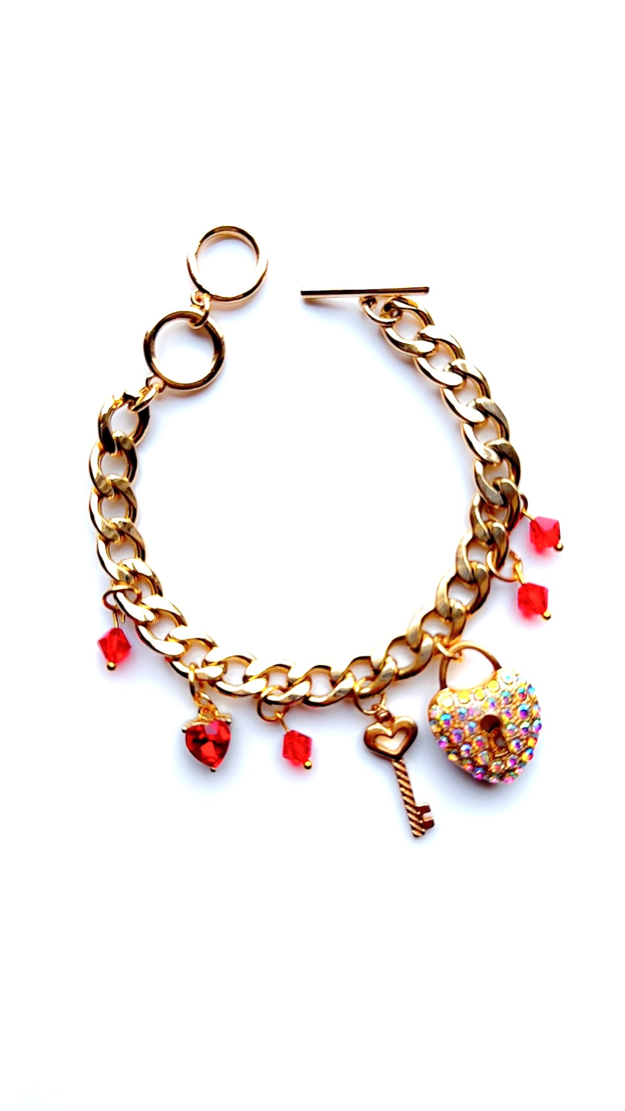 Key To My Heart Charm Bracelet