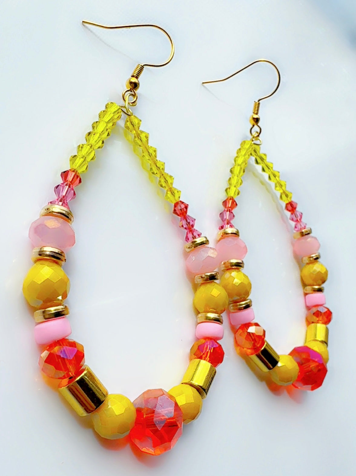 *Brand Signature Ear Candy Yellow Pink and Orange
