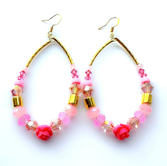 * Brand Signature Ear Candy Double Pink and Gold