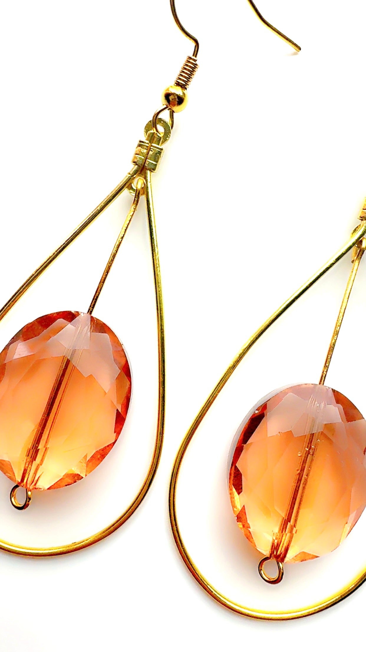 Golden Amber Pendulum Ear Candy