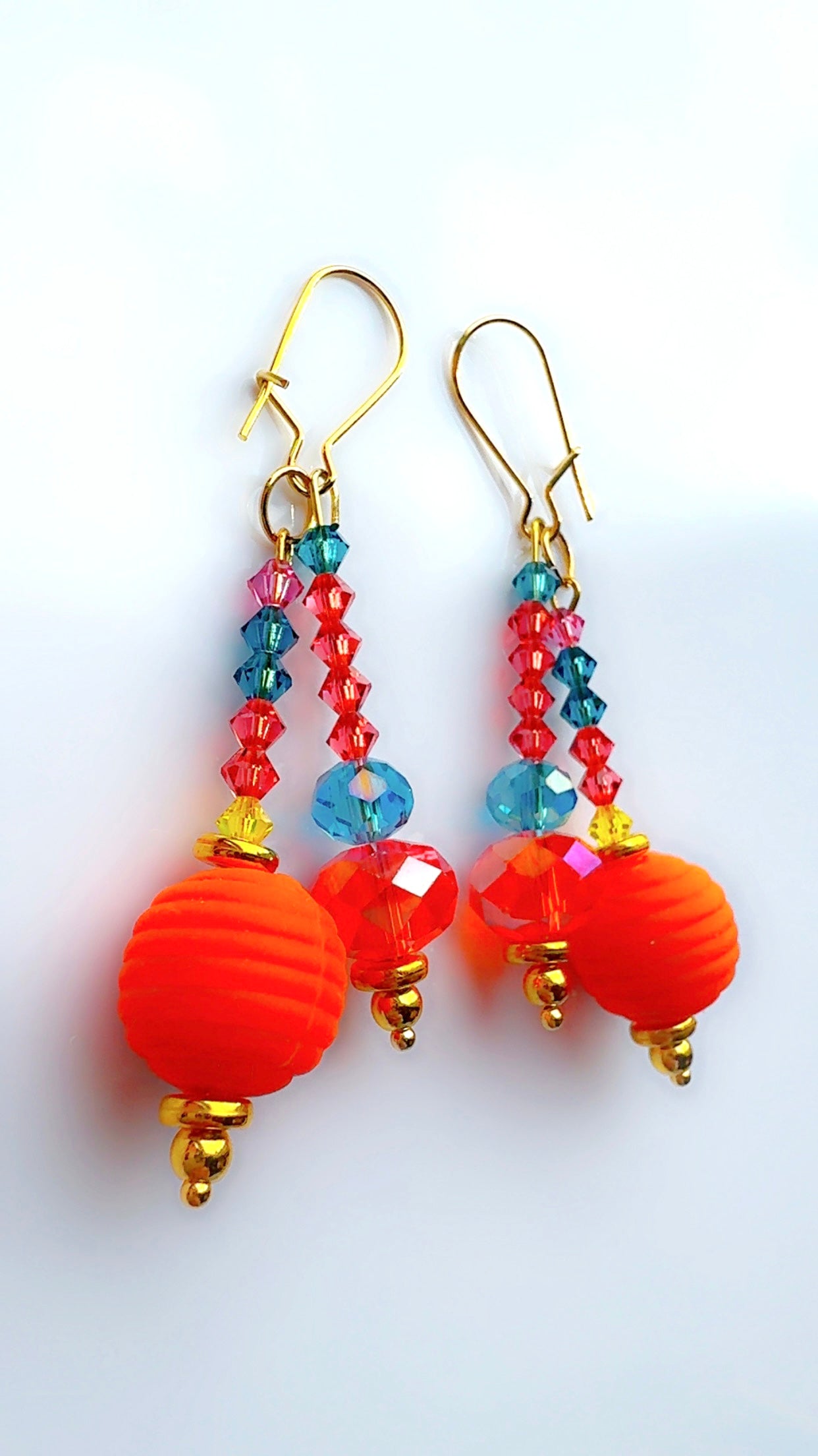 Color Pop Ear Candy Blue Orange Double Stack