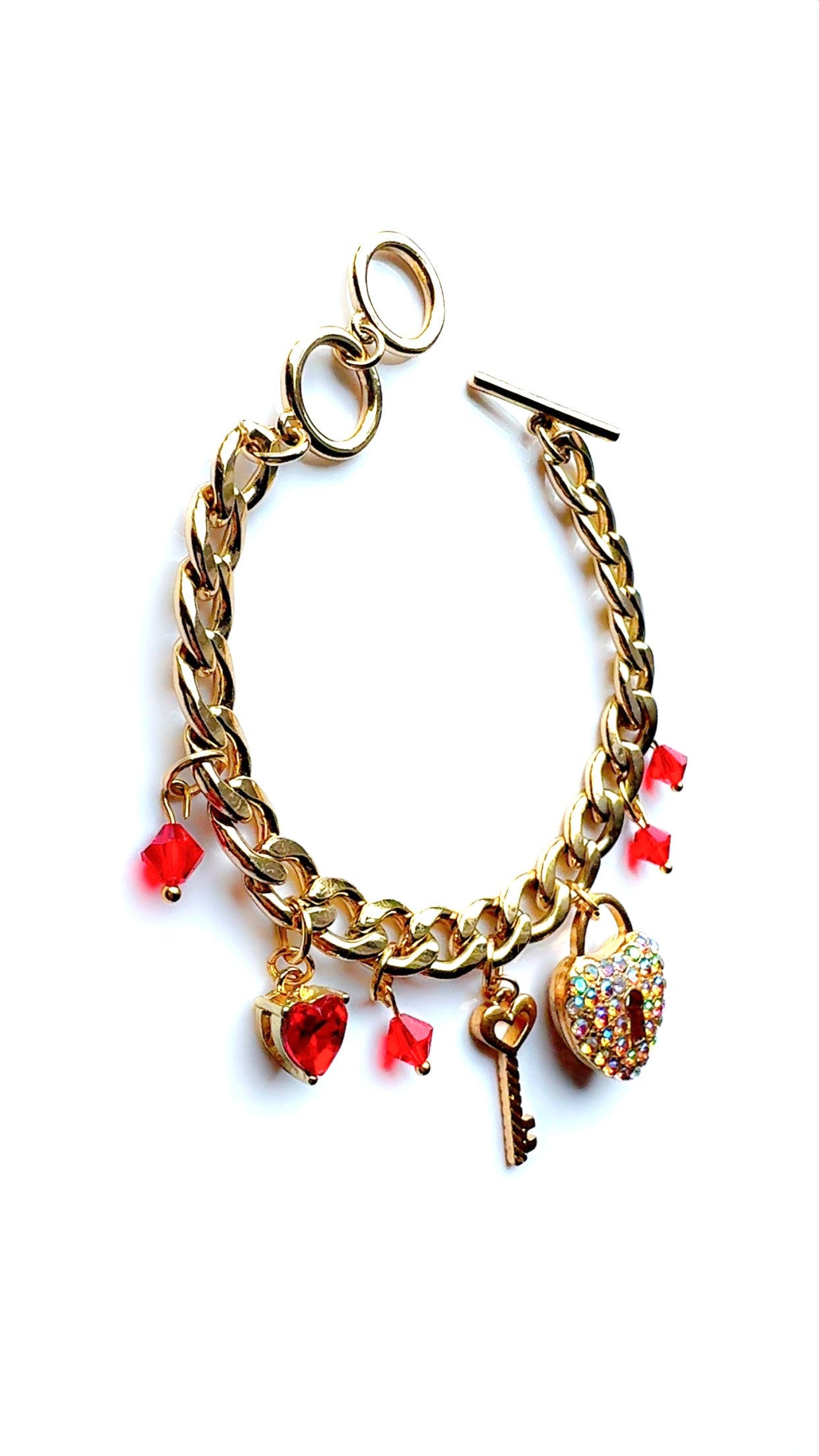 Key To My Heart Charm Bracelet