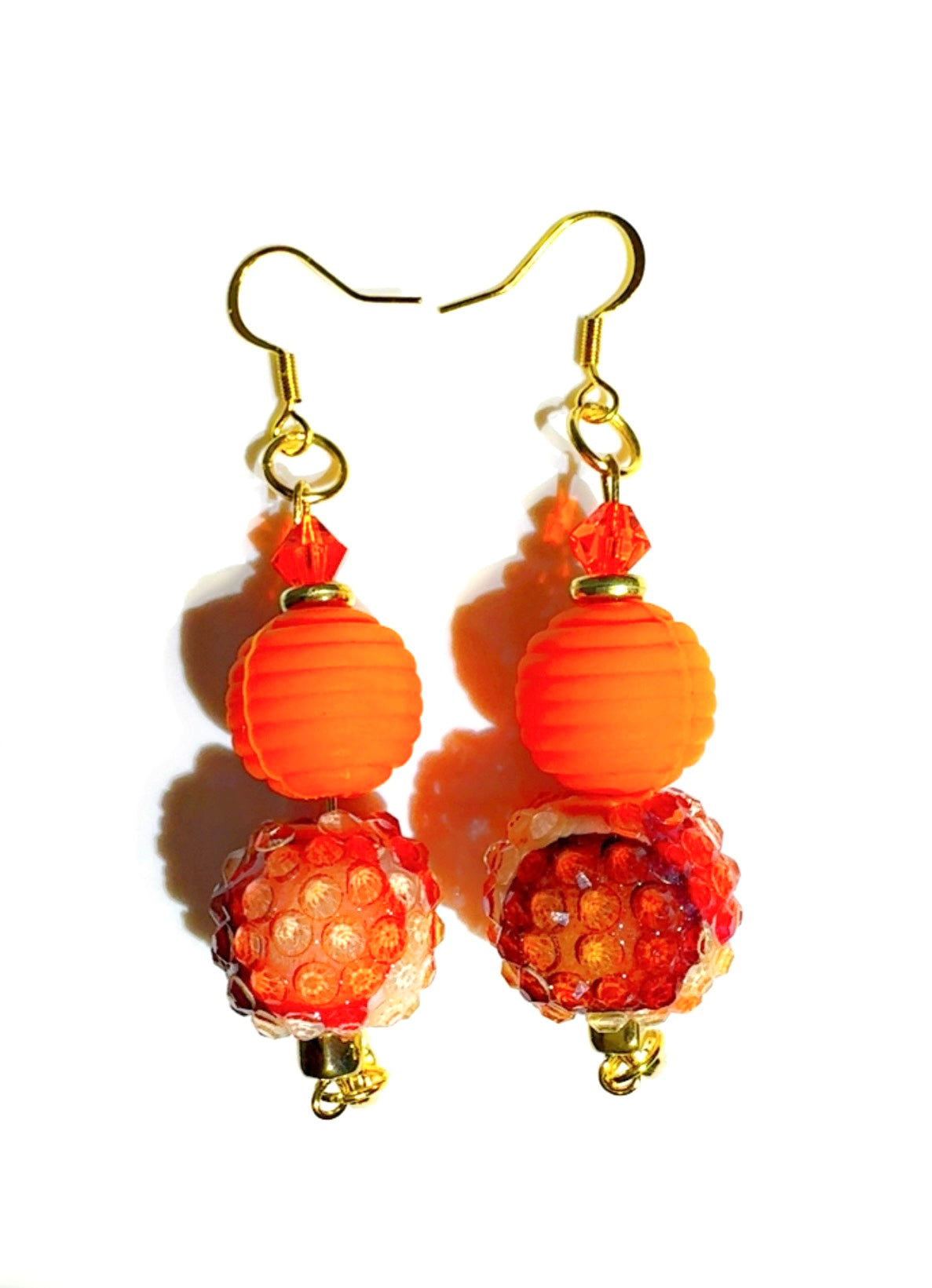 Ear Candy Ear Candy Orange Double Stack Large