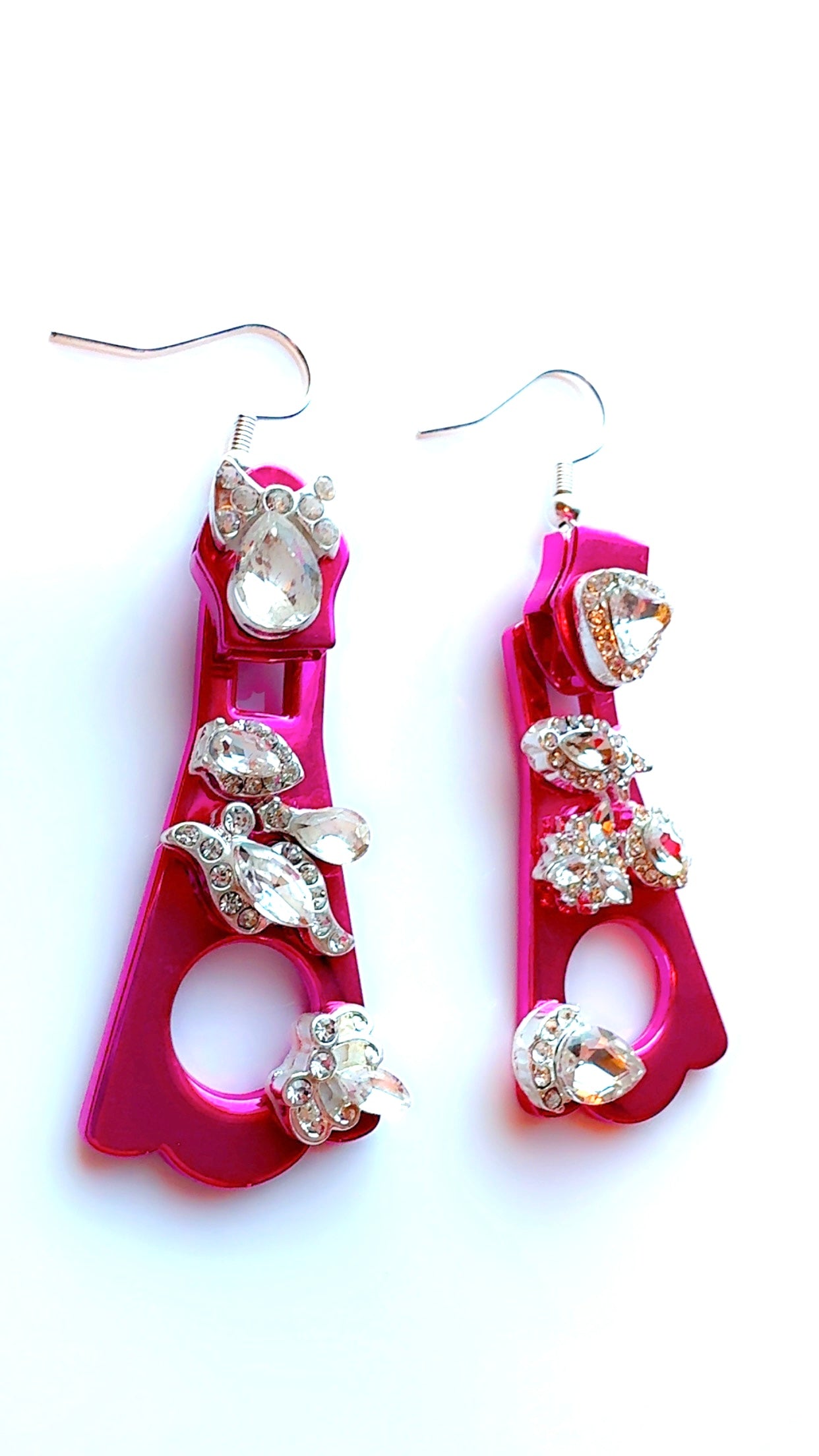 AS Color Pop Ear Candy Zipper Pull with Rhinestones *Signature Style for Brand. Best Sellers!