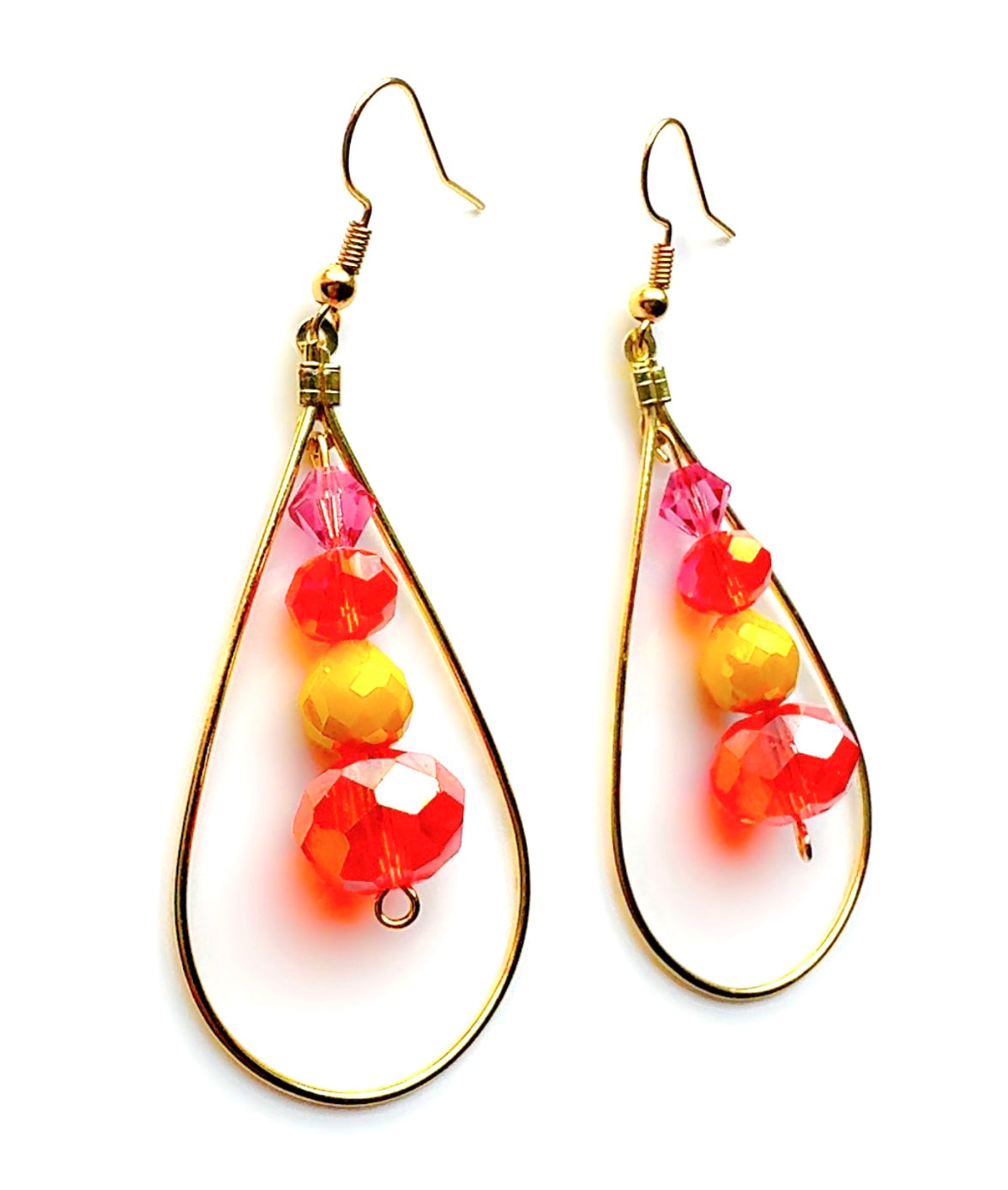 Orange Sunset Pendulum Ear Candy