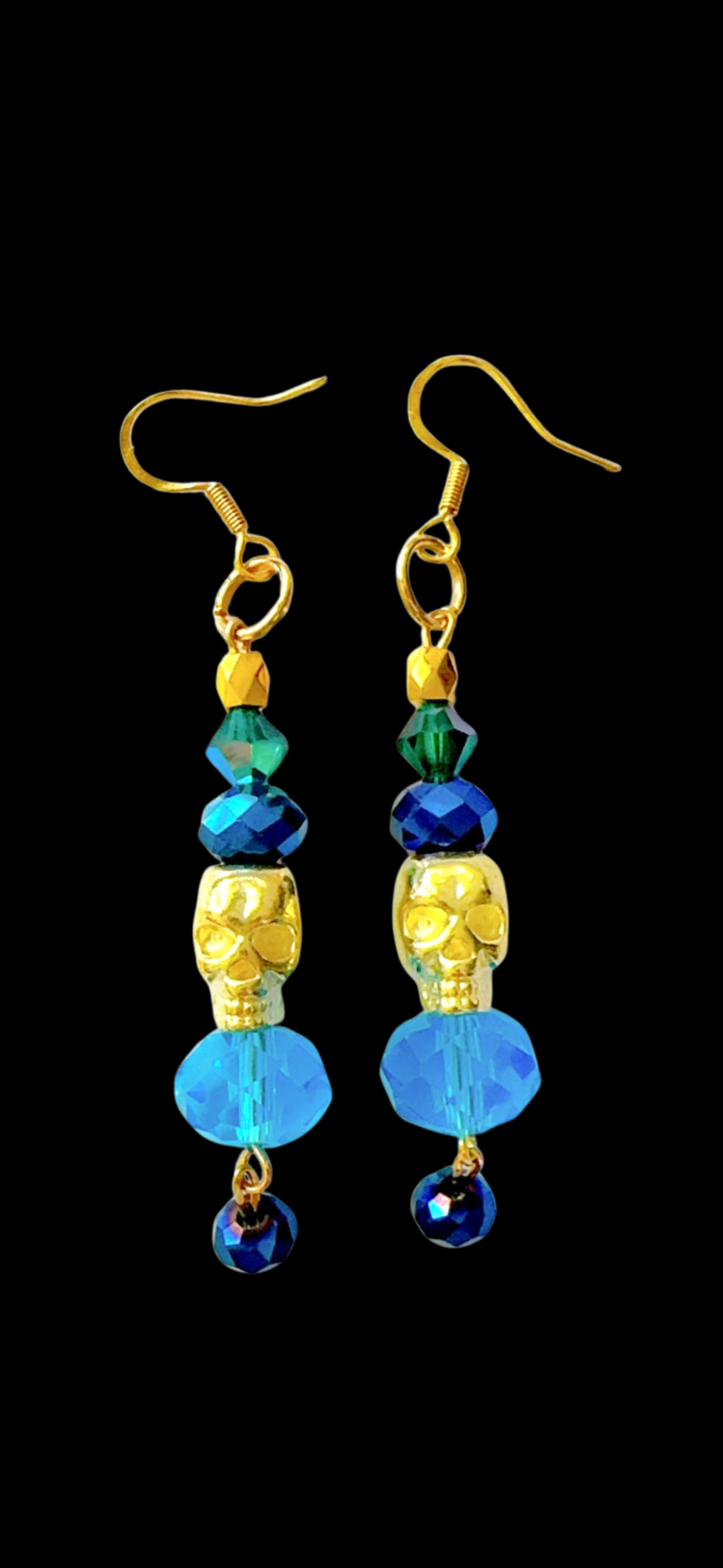 Color Pop Ear Candy Blue Stack Skull