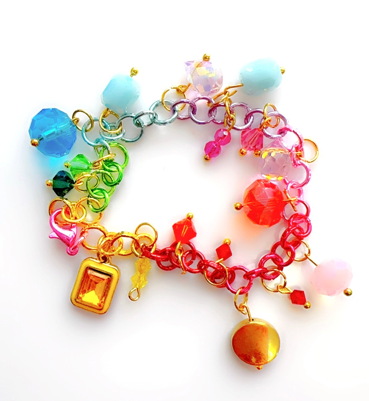 Sold Out!! Color Pop Arm Candy Charm Bracelet