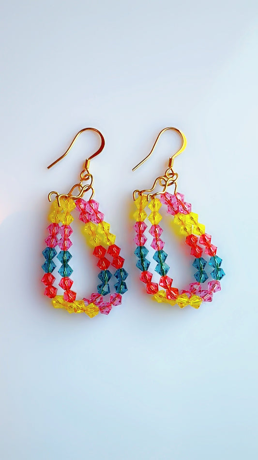 AS Color Pop Ear Candy Double Hoop Dangle