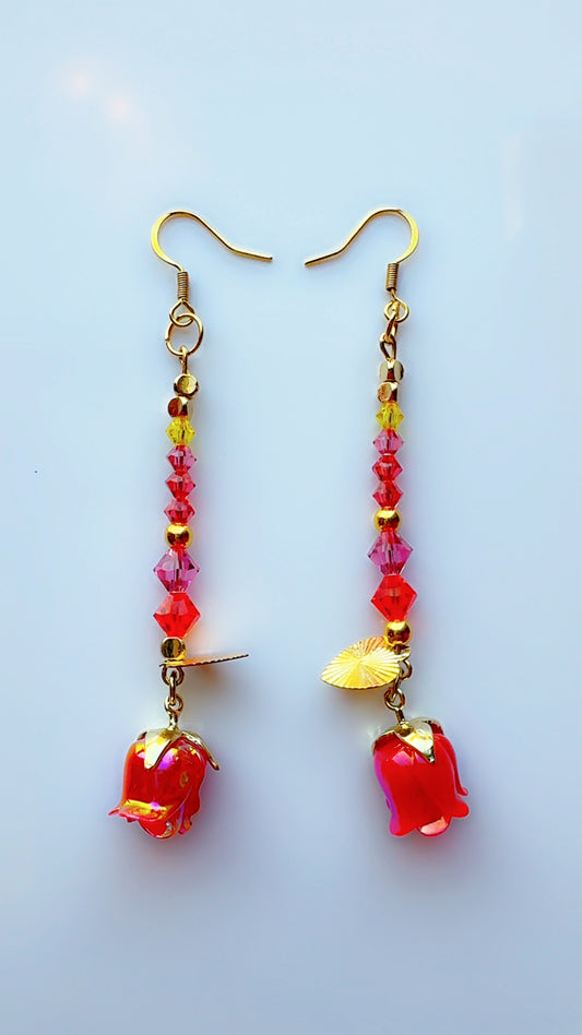 Color Pop Ear Candy Rose Drop Dangle