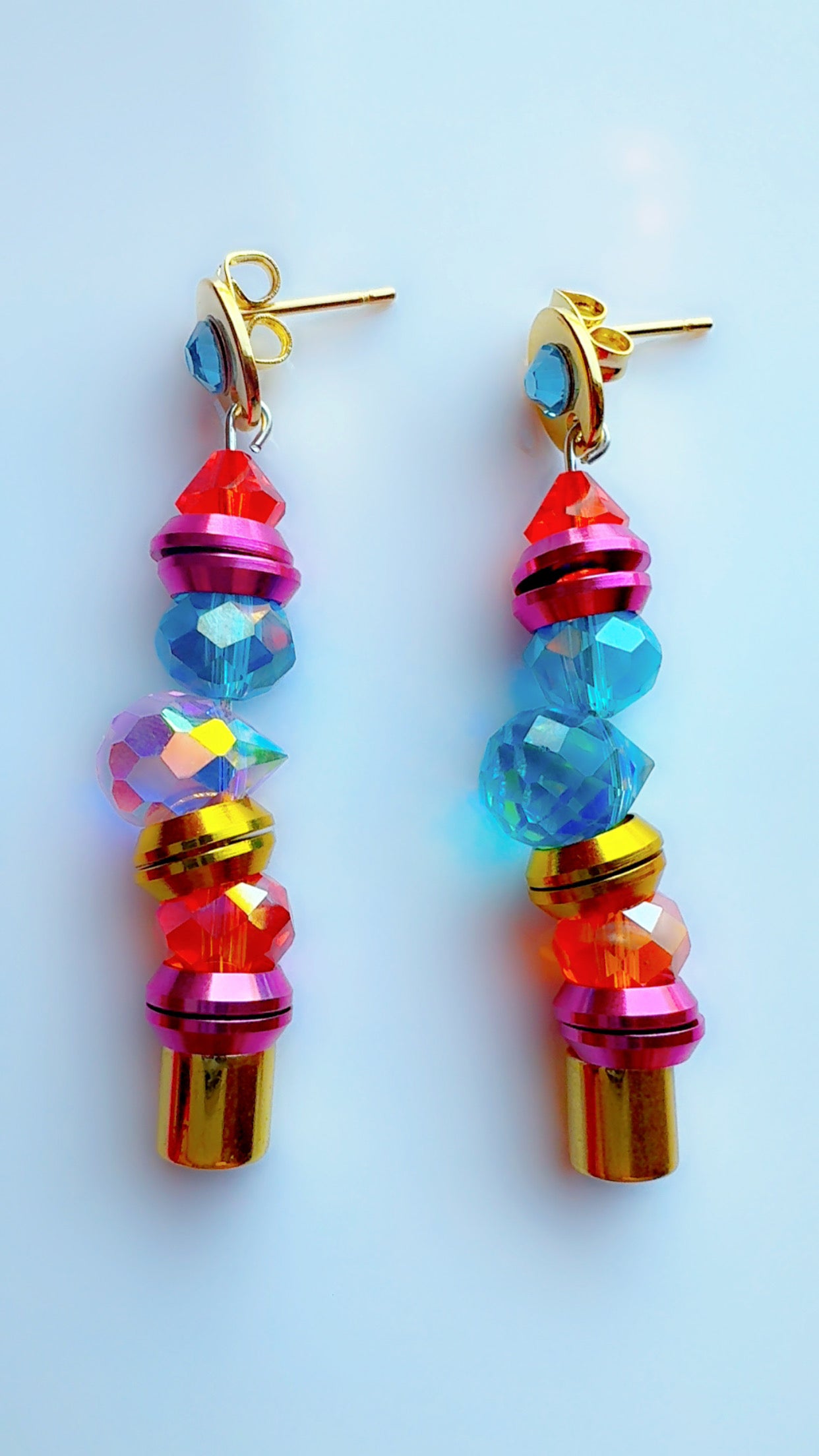 Color Pop Ear Candy Orange Pink Blue Stack