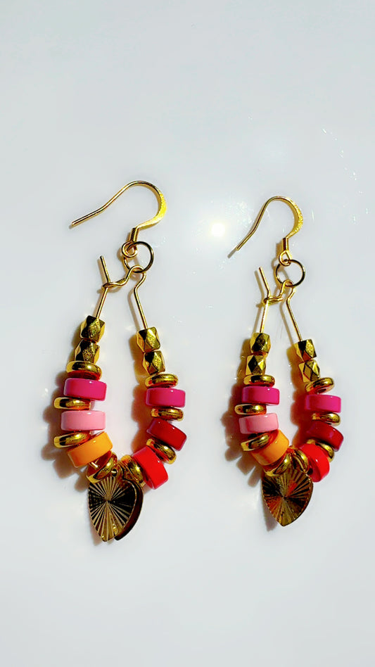 Color Pop Ear Candy Golden Hour Sunset Earrings