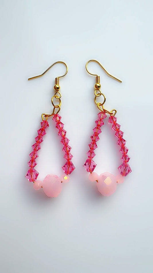 Color Pop Ear Candy Pink Crystal Stacks