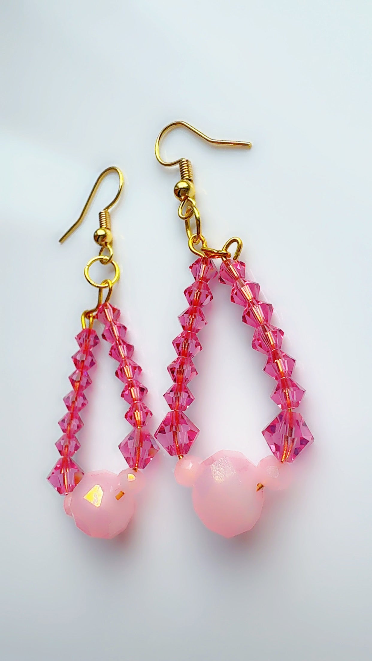 Color Pop Ear Candy Pink Crystal Stacks