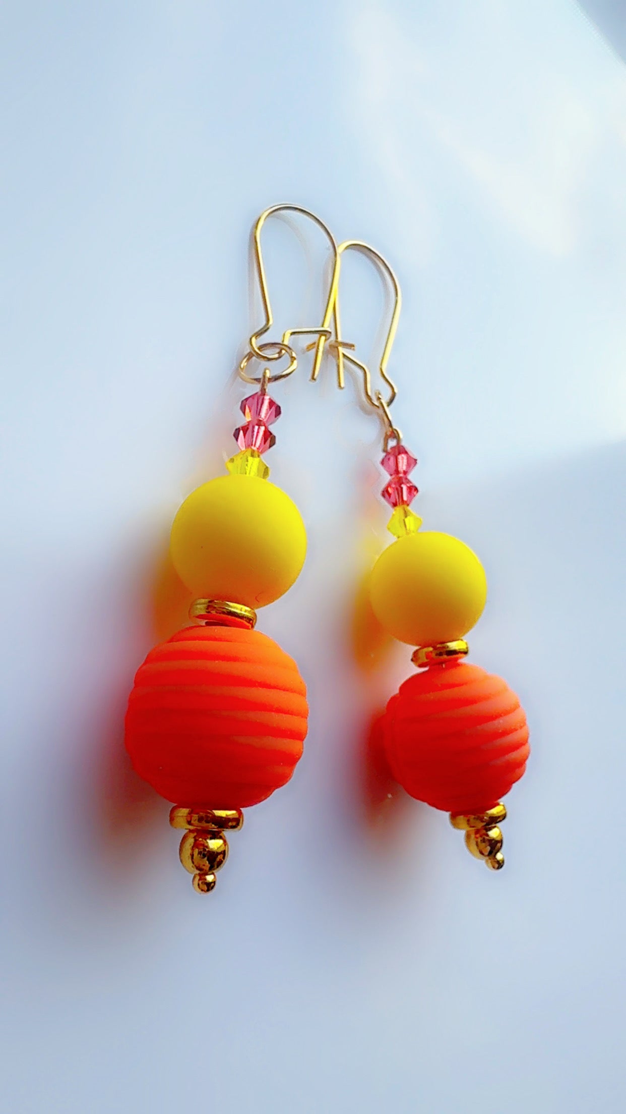 Color Pop Ear Candy Double Bubble Orange Yellow Stack